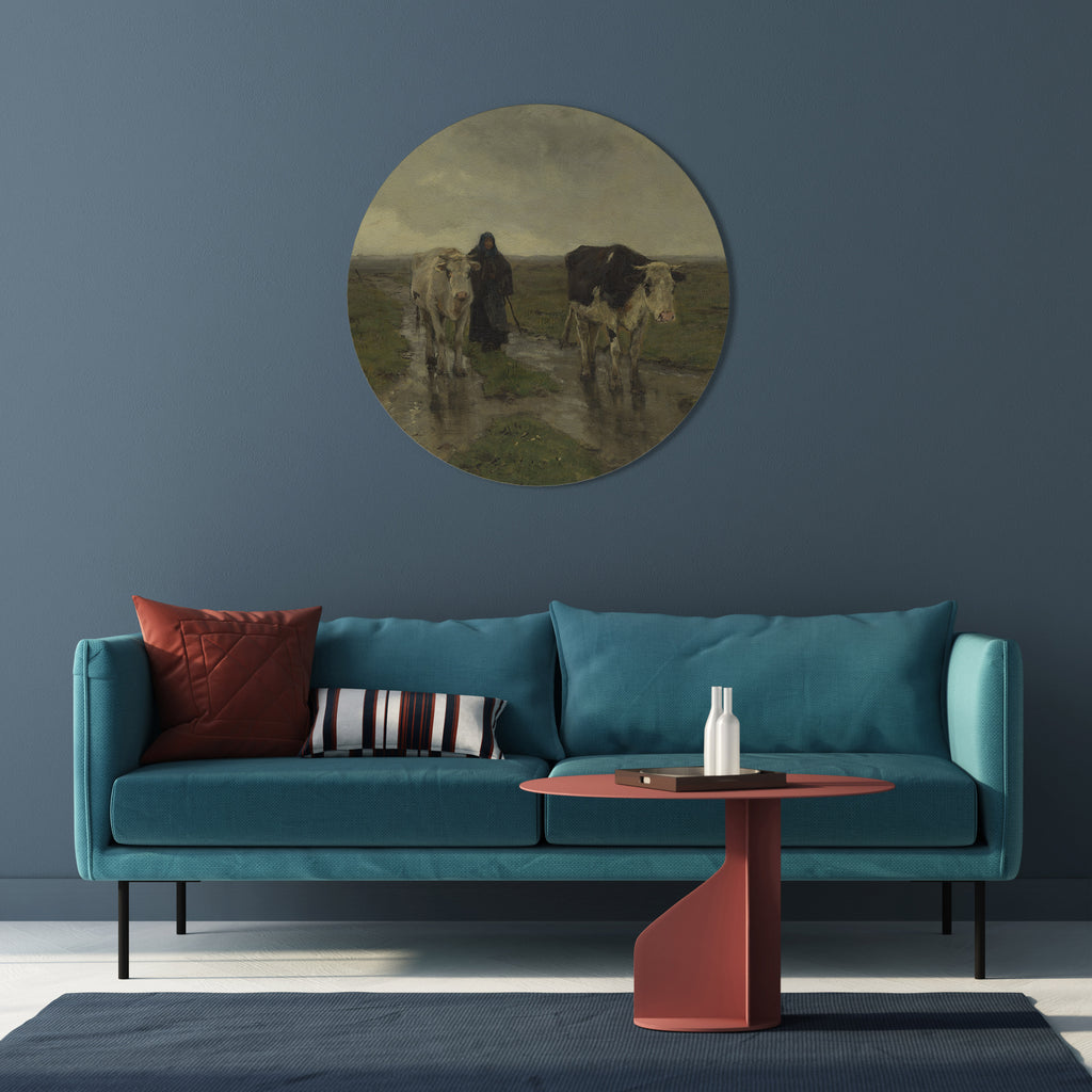 RAINY REFLECTIONS Round Wall Art