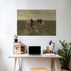 RAINY REFLECTIONS Póster Horizontal Adhesivo