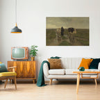 RAINY REFLECTIONS Póster Horizontal Adhesivo