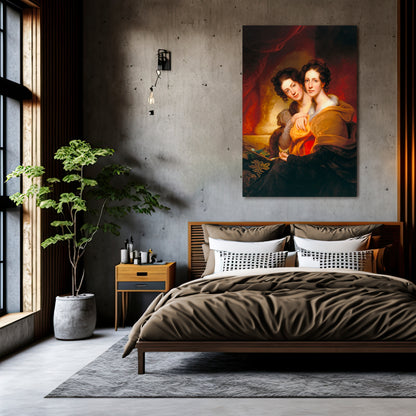 SYMMETRY OF SOULS Vertical Canvas Print