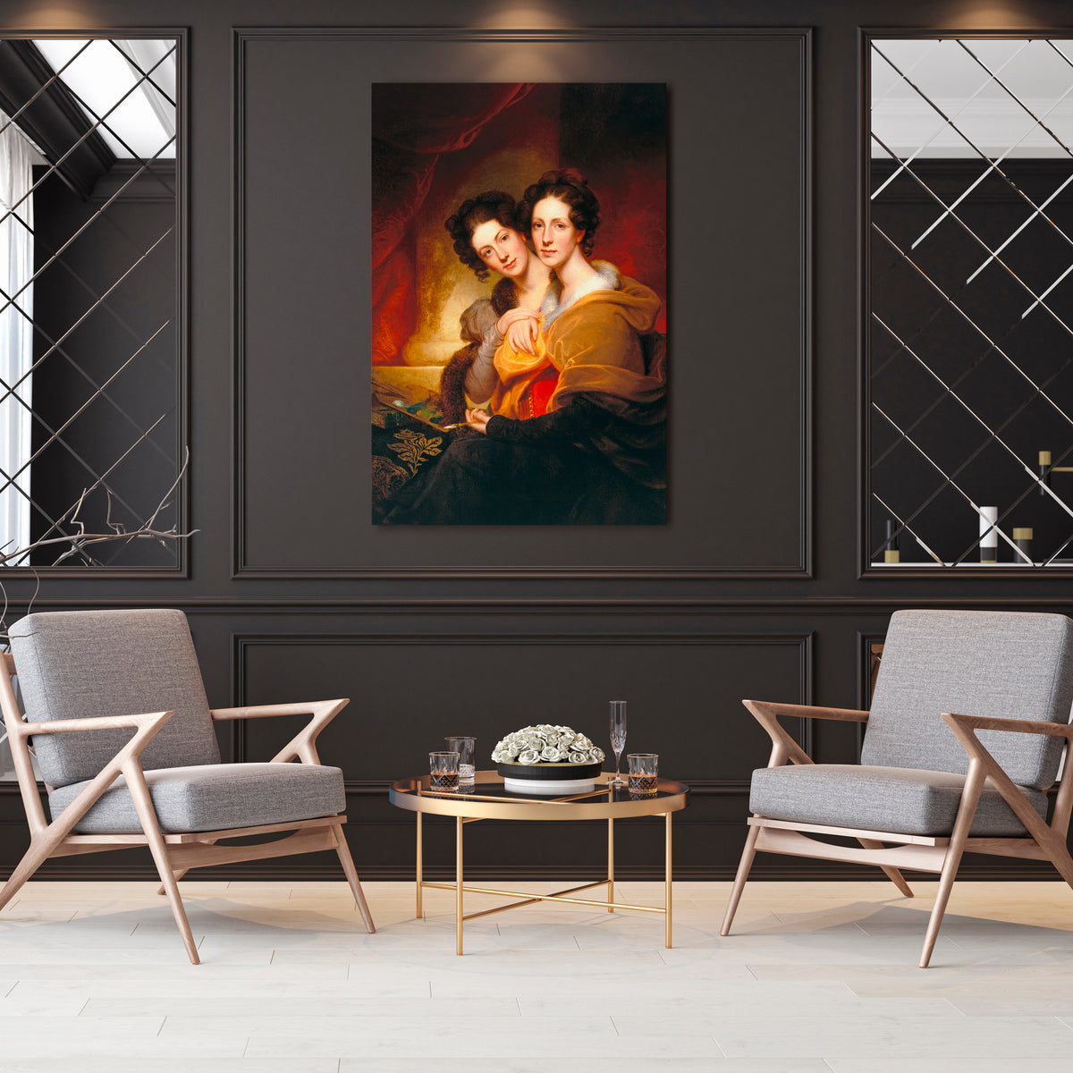 SYMMETRY OF SOULS Vertical Canvas Print