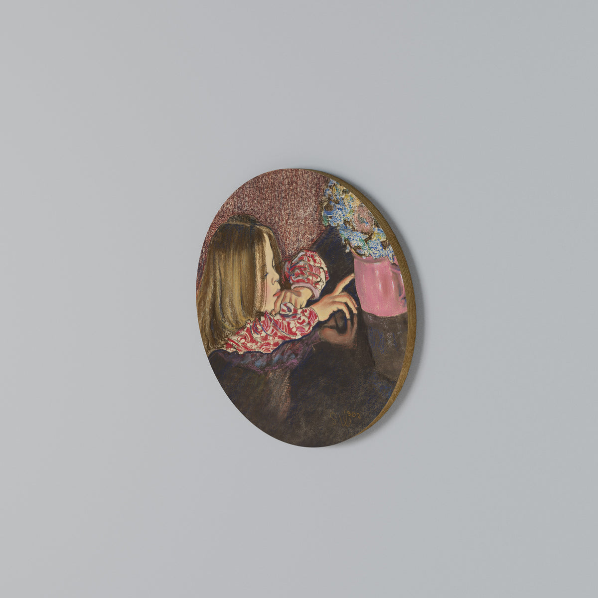 CHILDLIKE WONDER Arte de pared redondo