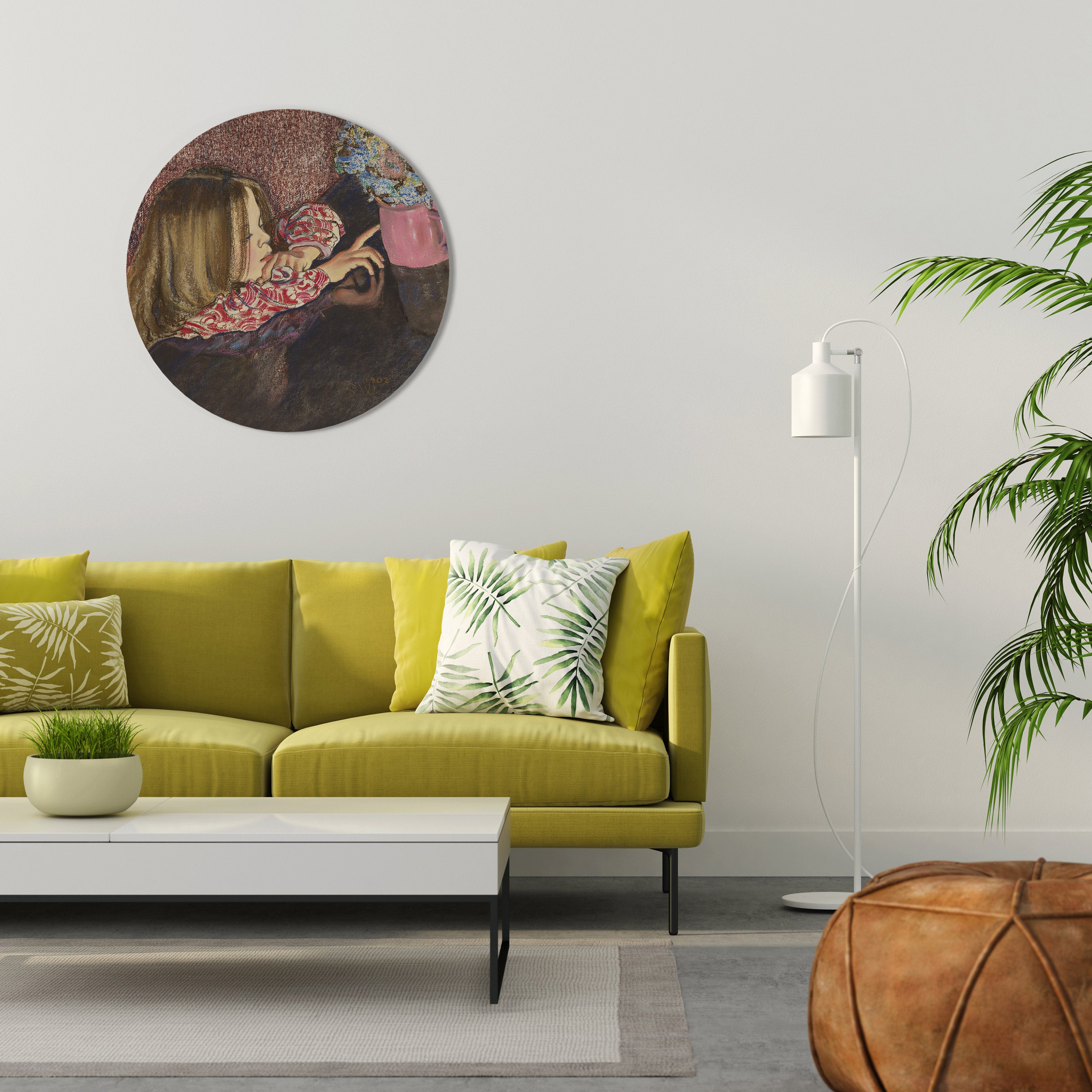 CHILDLIKE WONDER Round Wall Art
