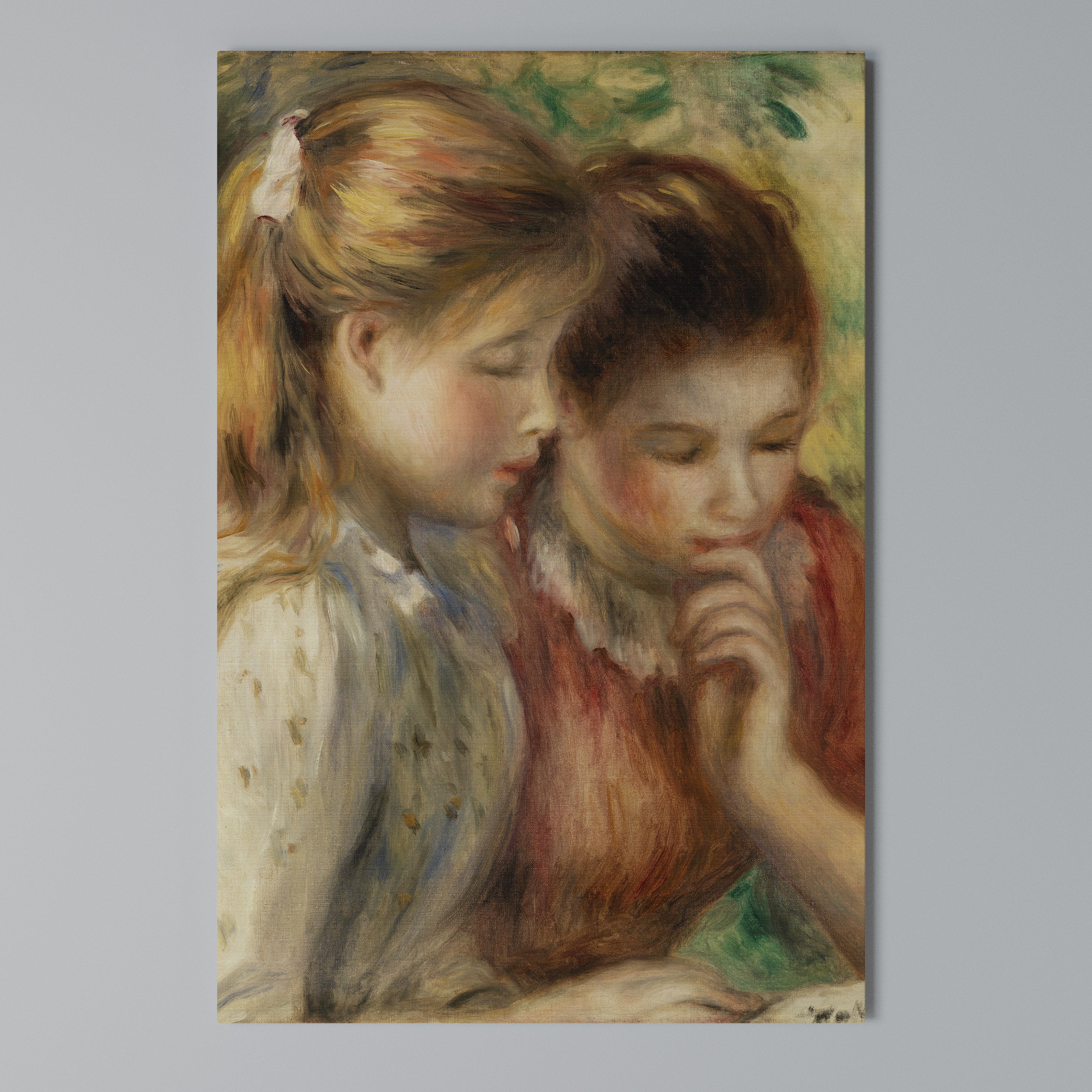 WHISPERS OF FRIENDSHIP Cuadro en lienzo vertical