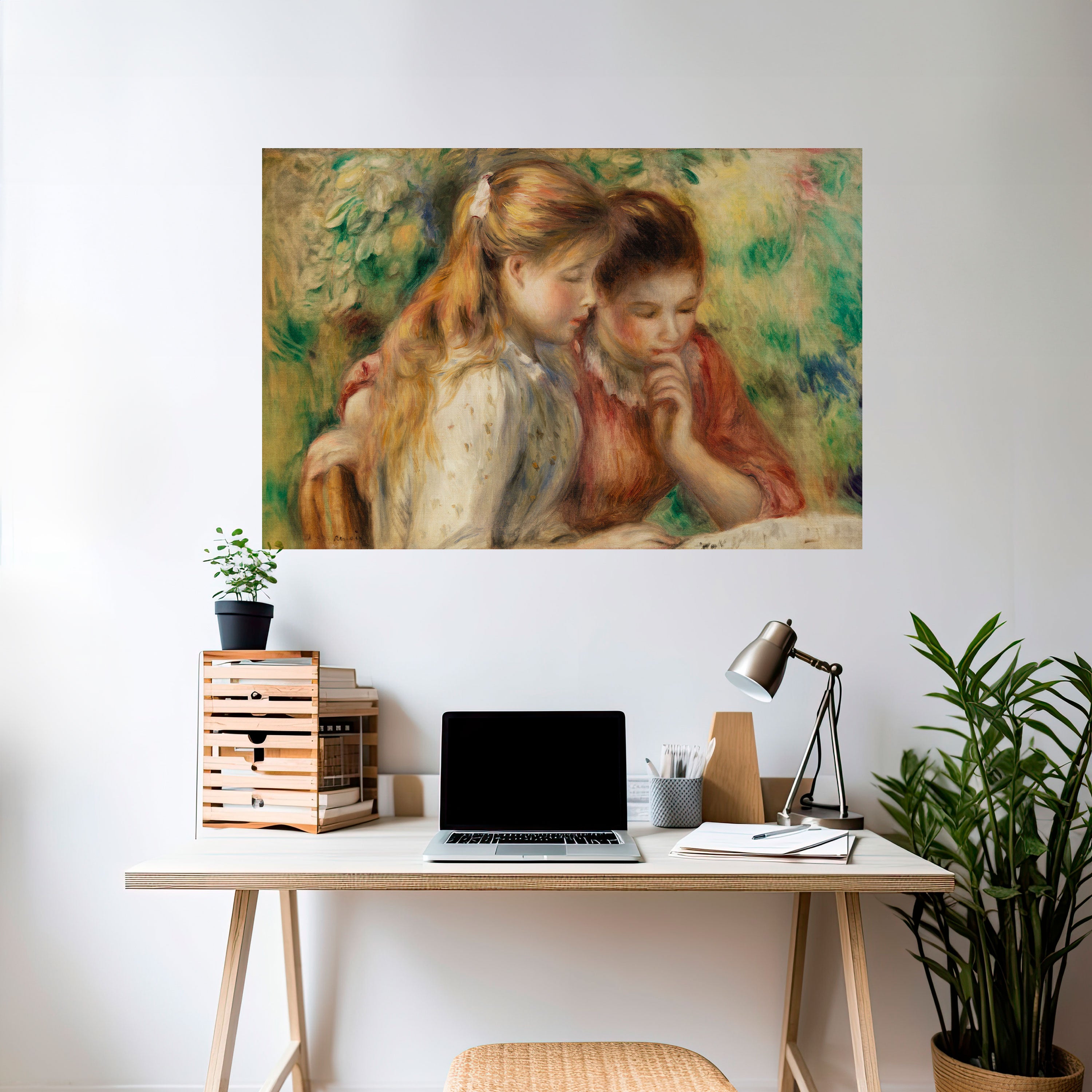 Susurros de amistad Póster horizontal autoadhesivo