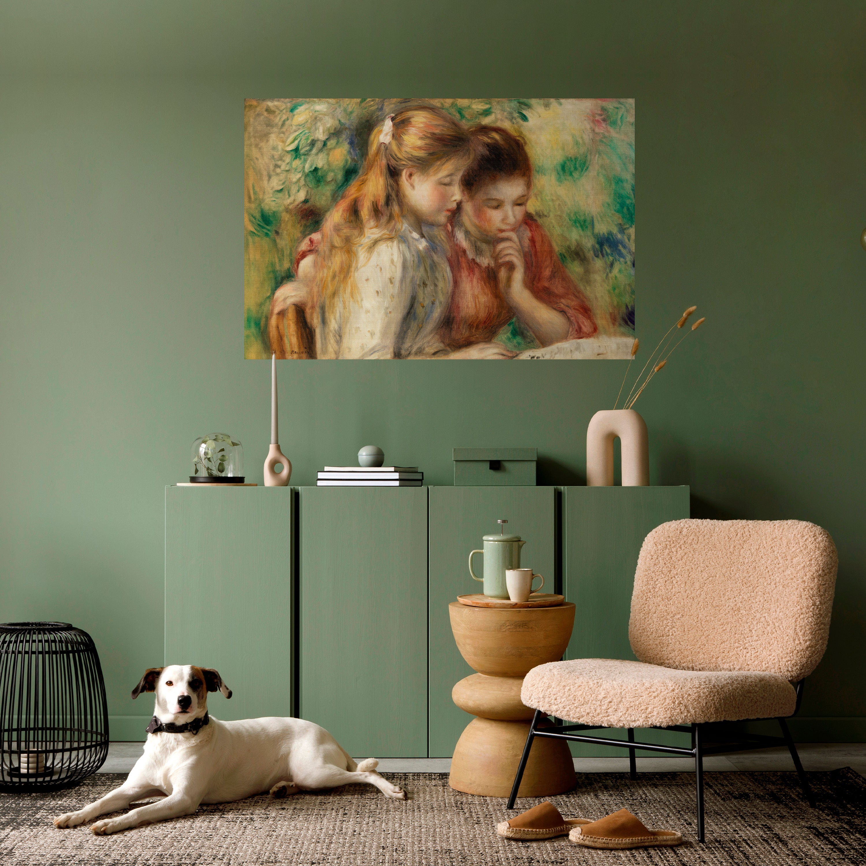 Susurros de amistad Póster horizontal autoadhesivo