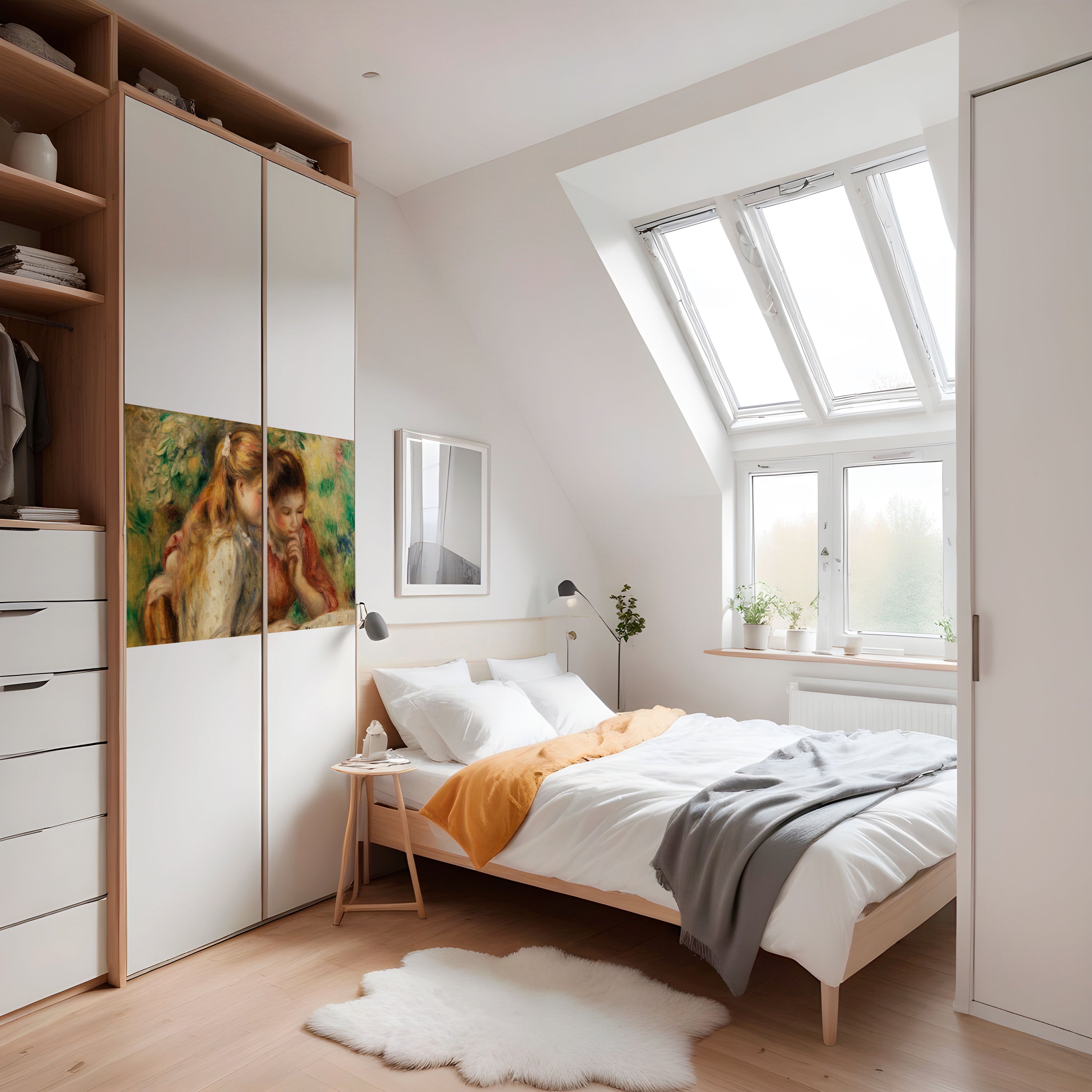 Susurros de amistad Póster horizontal autoadhesivo