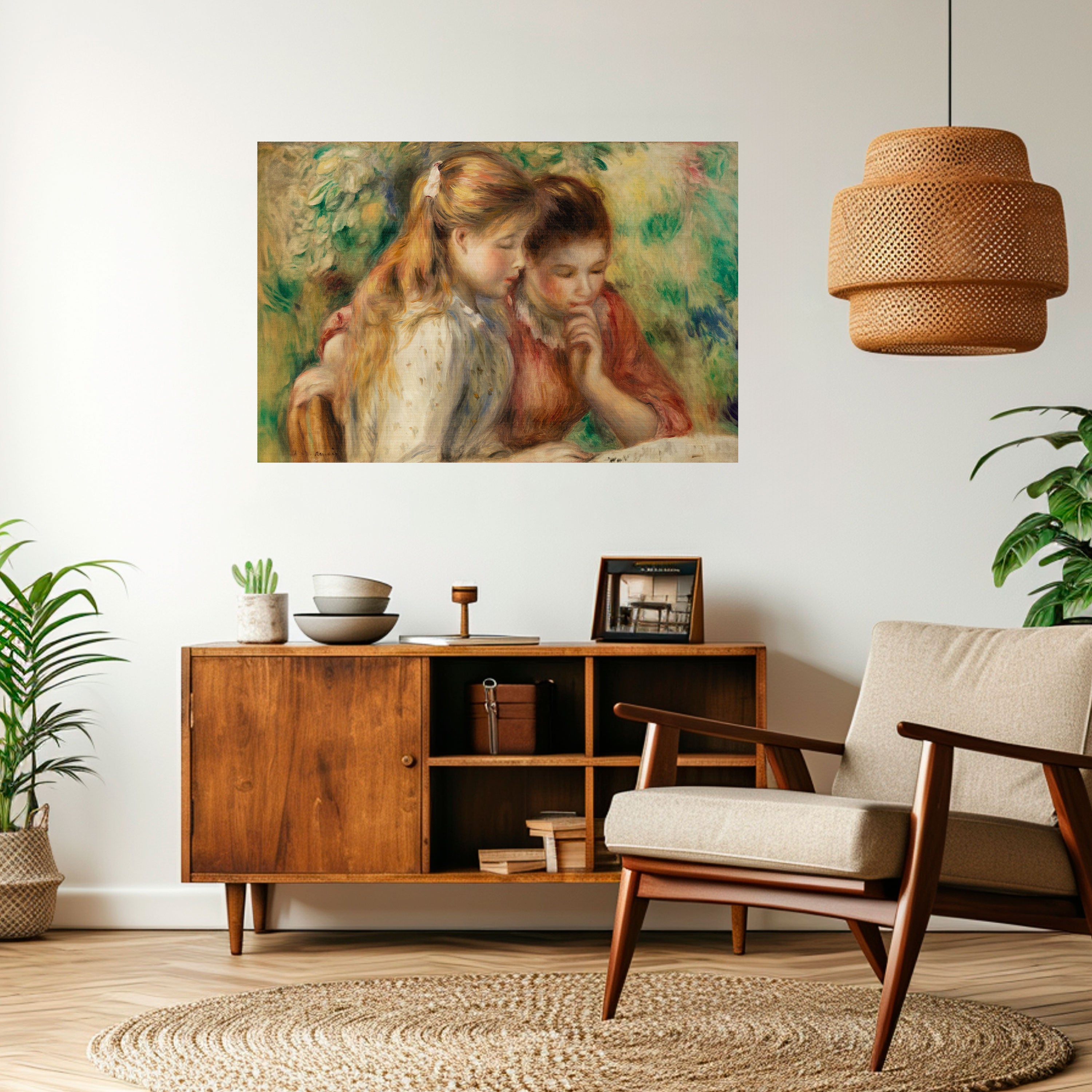 Susurros de amistad Póster horizontal autoadhesivo