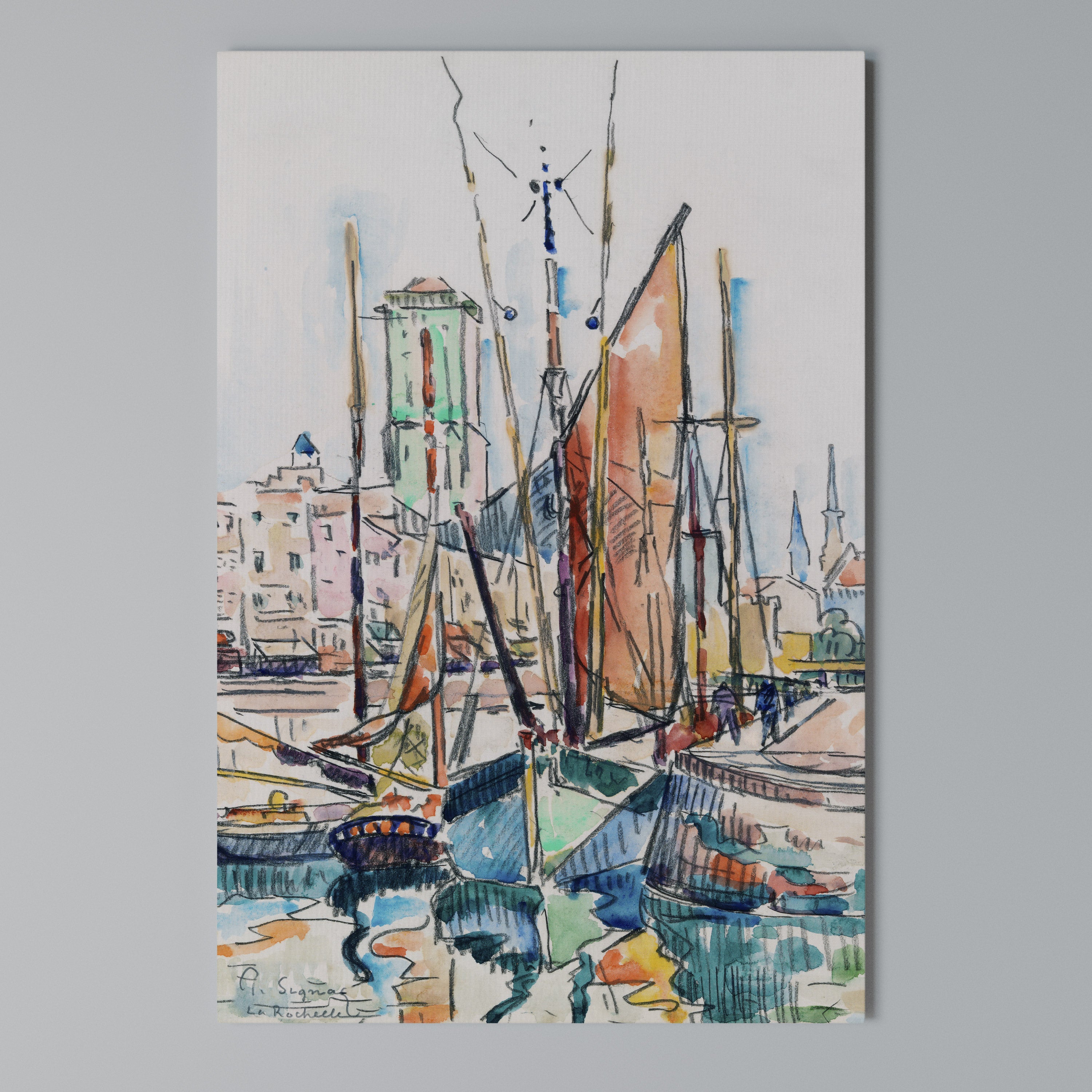 LA ROCHELLE Cuadro en lienzo vertical