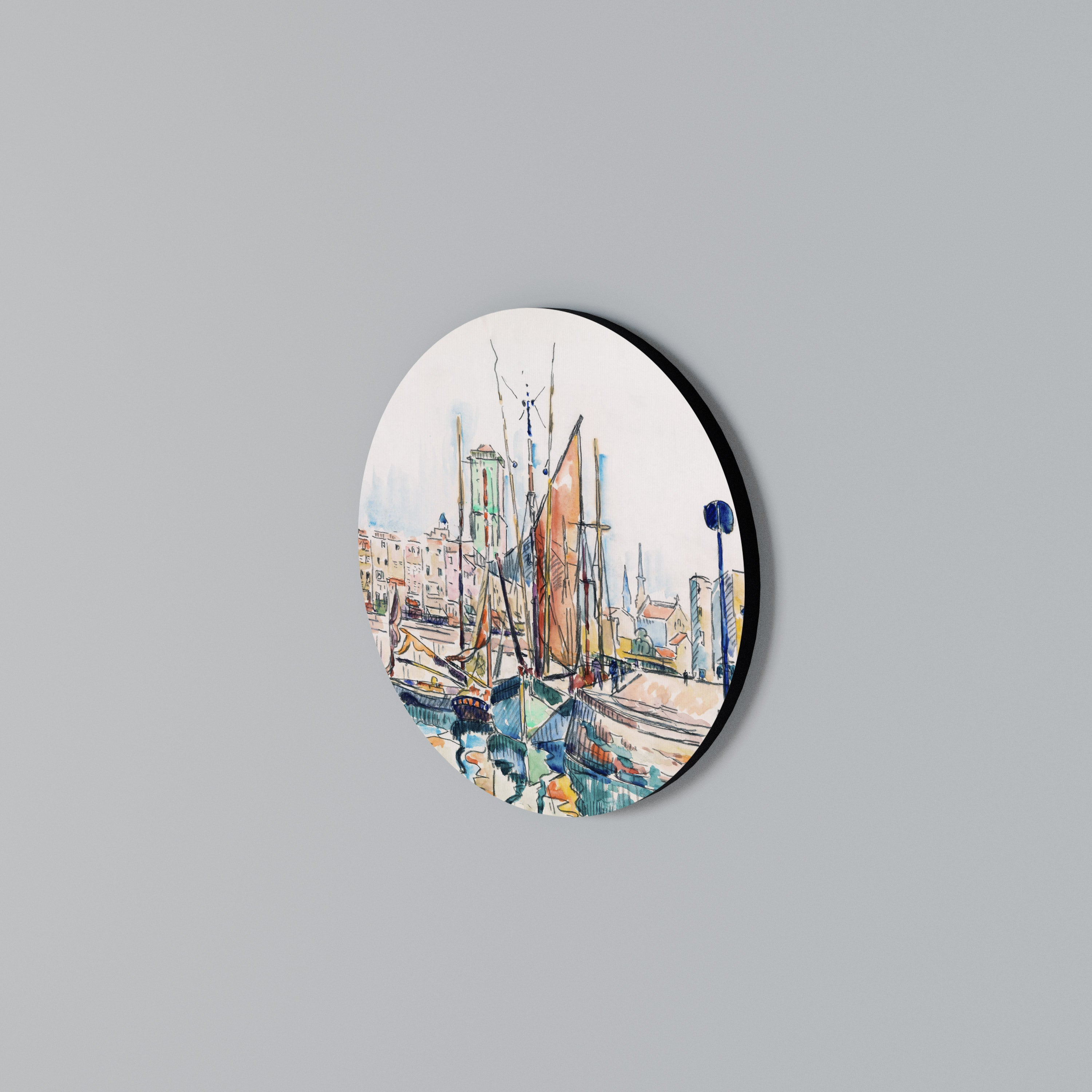 LA ROCHELLE Arte de pared redondo