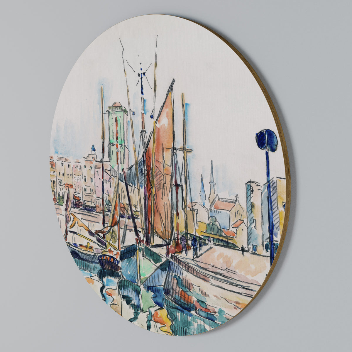 LA ROCHELLE Arte de pared redondo
