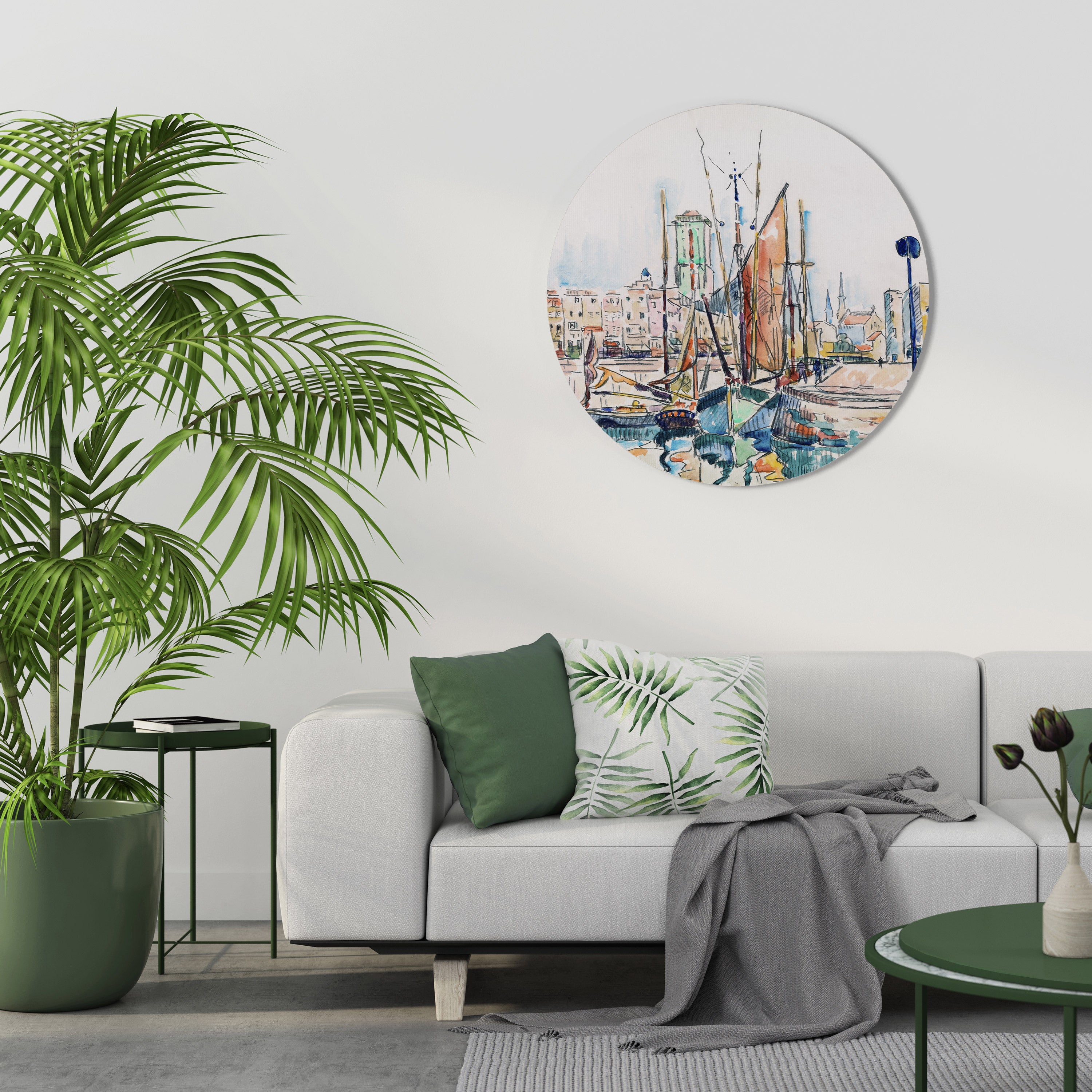 LA ROCHELLE Round Wall Art