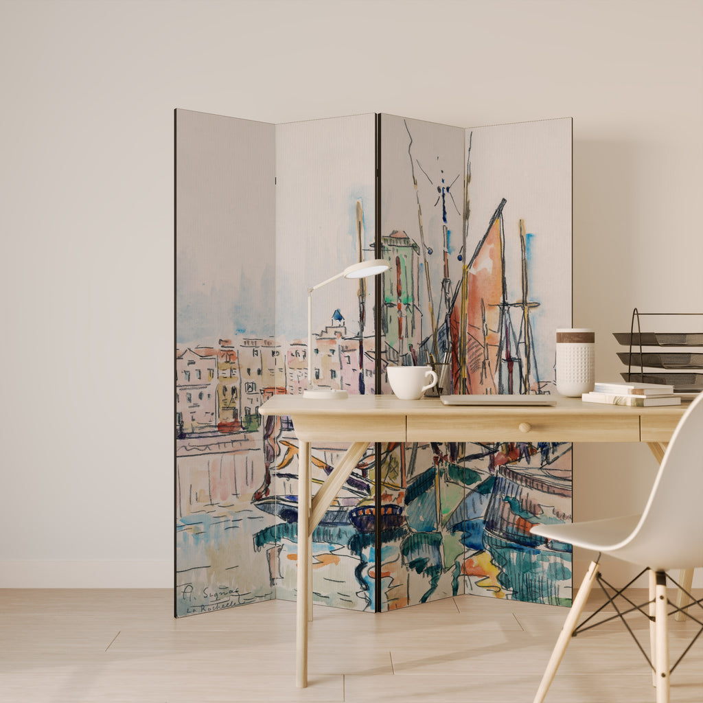LA ROCHELLE Decorative 4-Panel Room Divider