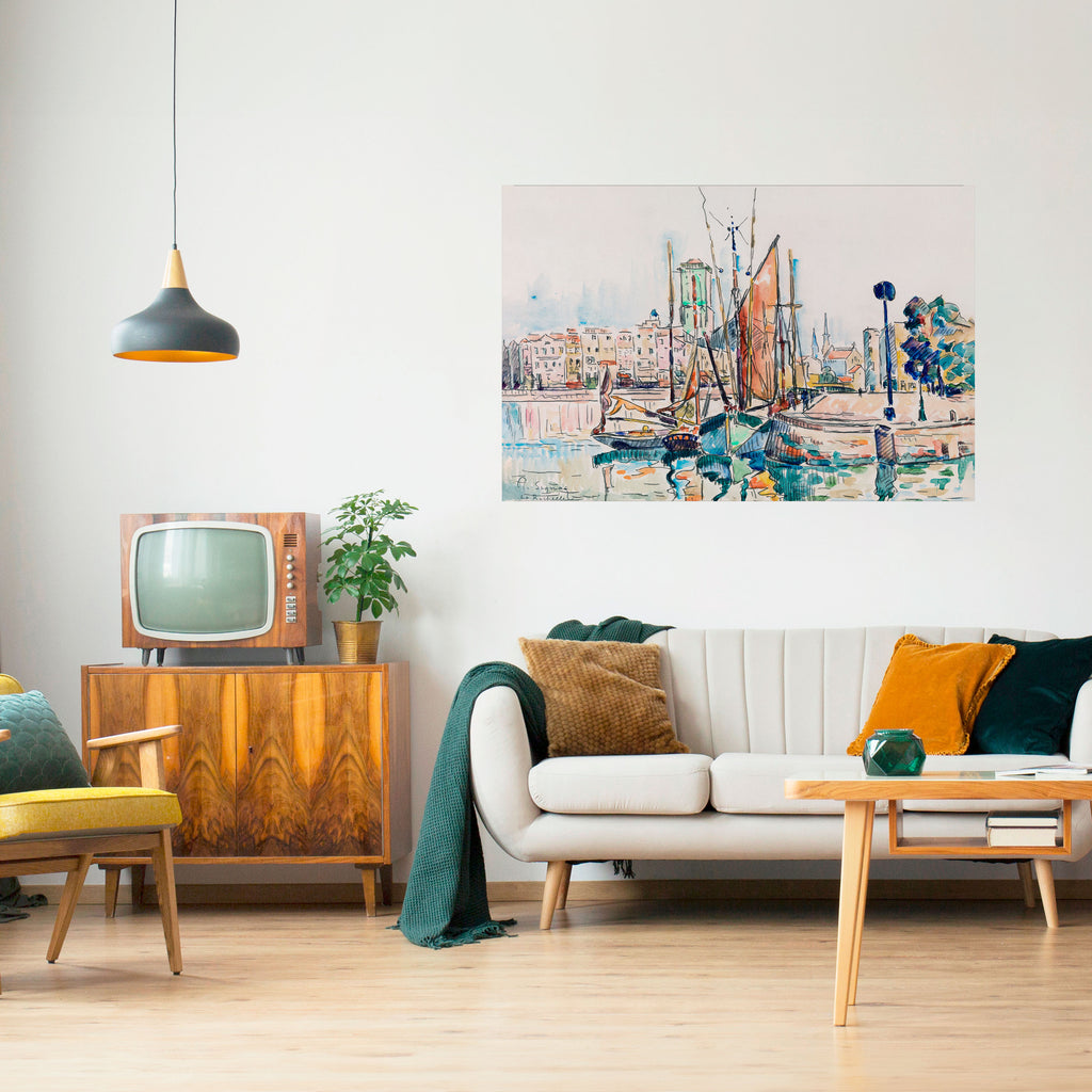 Póster horizontal autoadhesivo de LA ROCHELLE