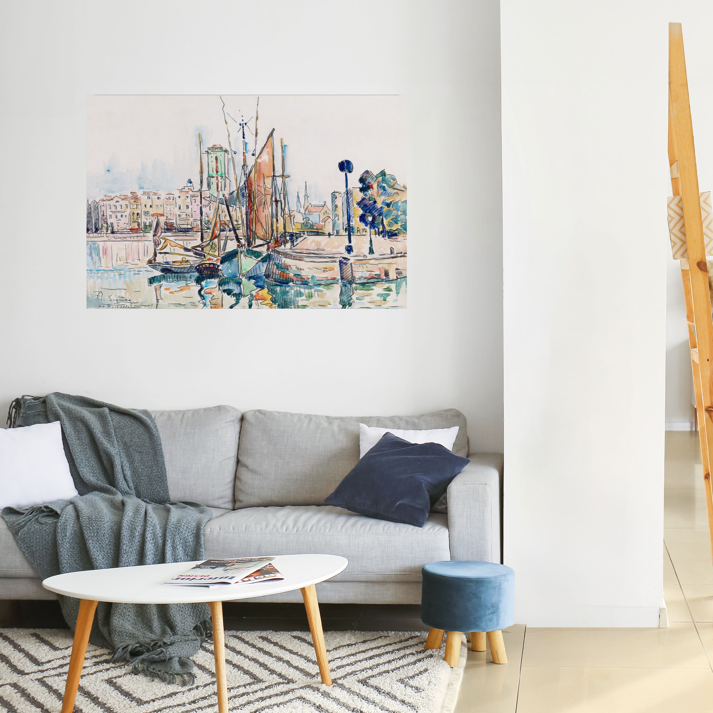 Póster horizontal autoadhesivo de LA ROCHELLE