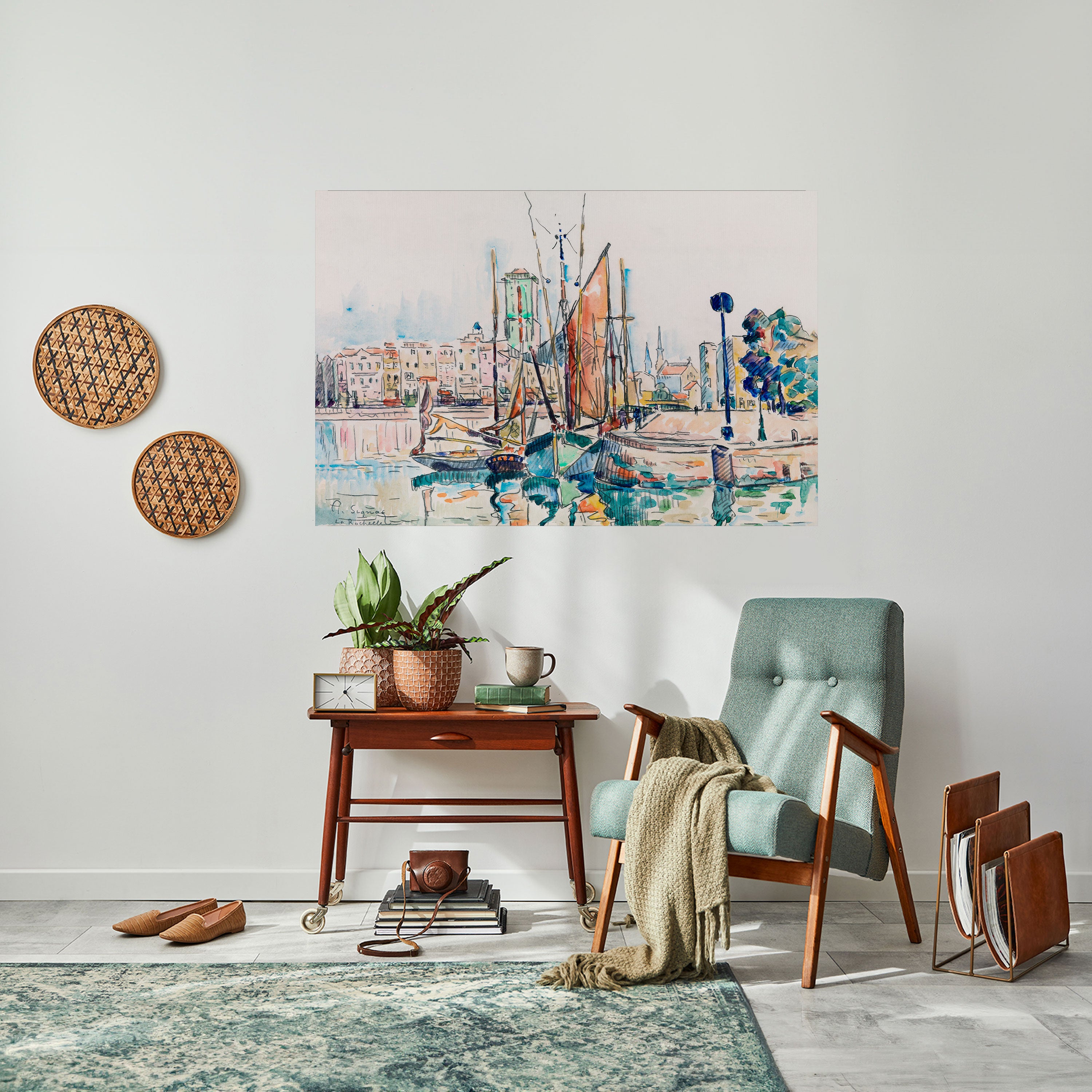 Póster horizontal autoadhesivo de LA ROCHELLE