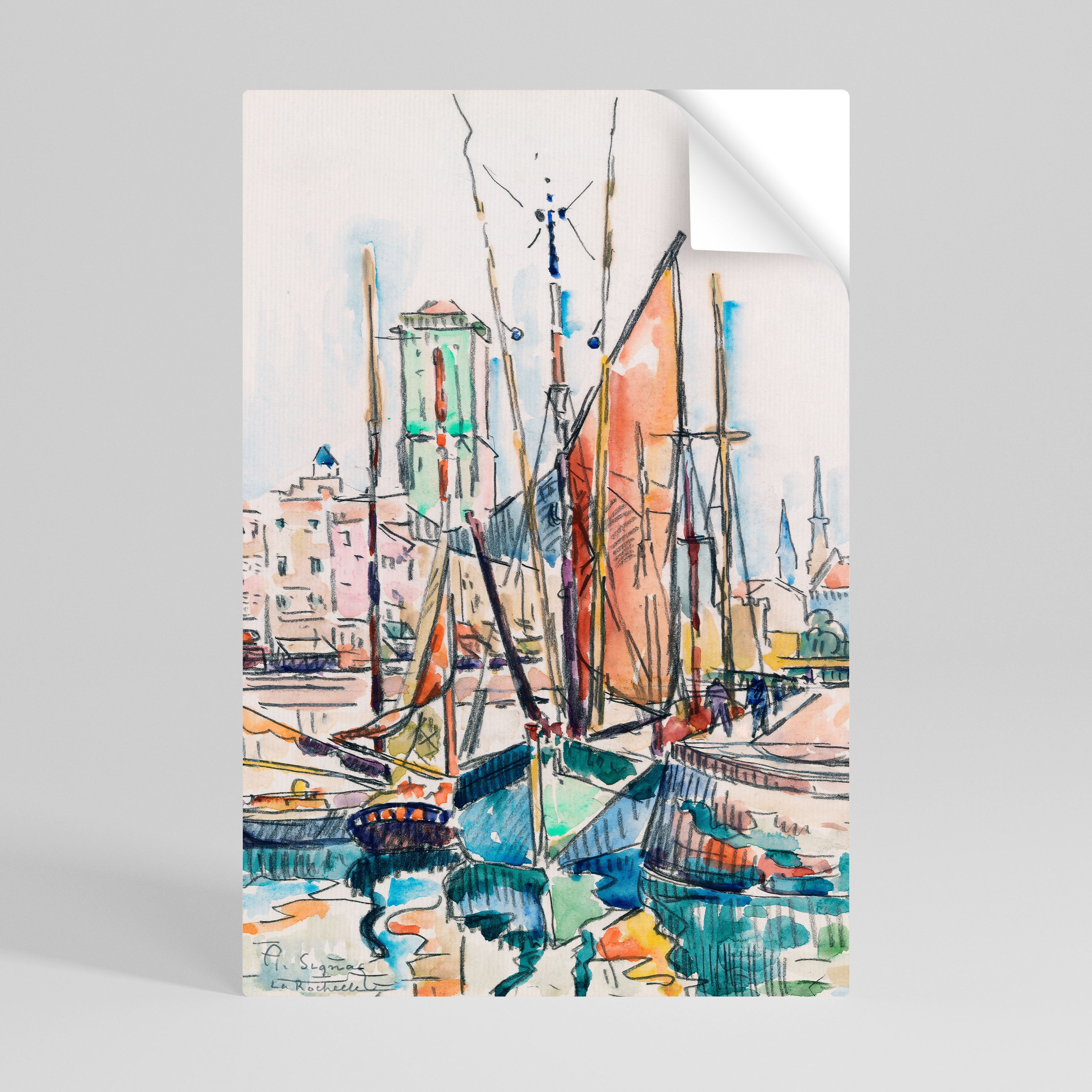 LA ROCHELLE Póster adhesivo vertical