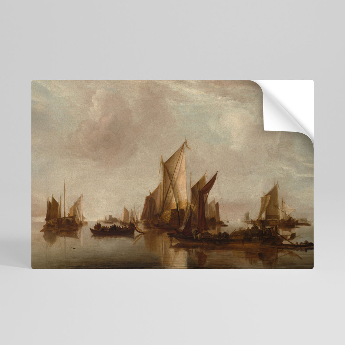 SAILS IN SERENITY Póster adhesivo horizontal