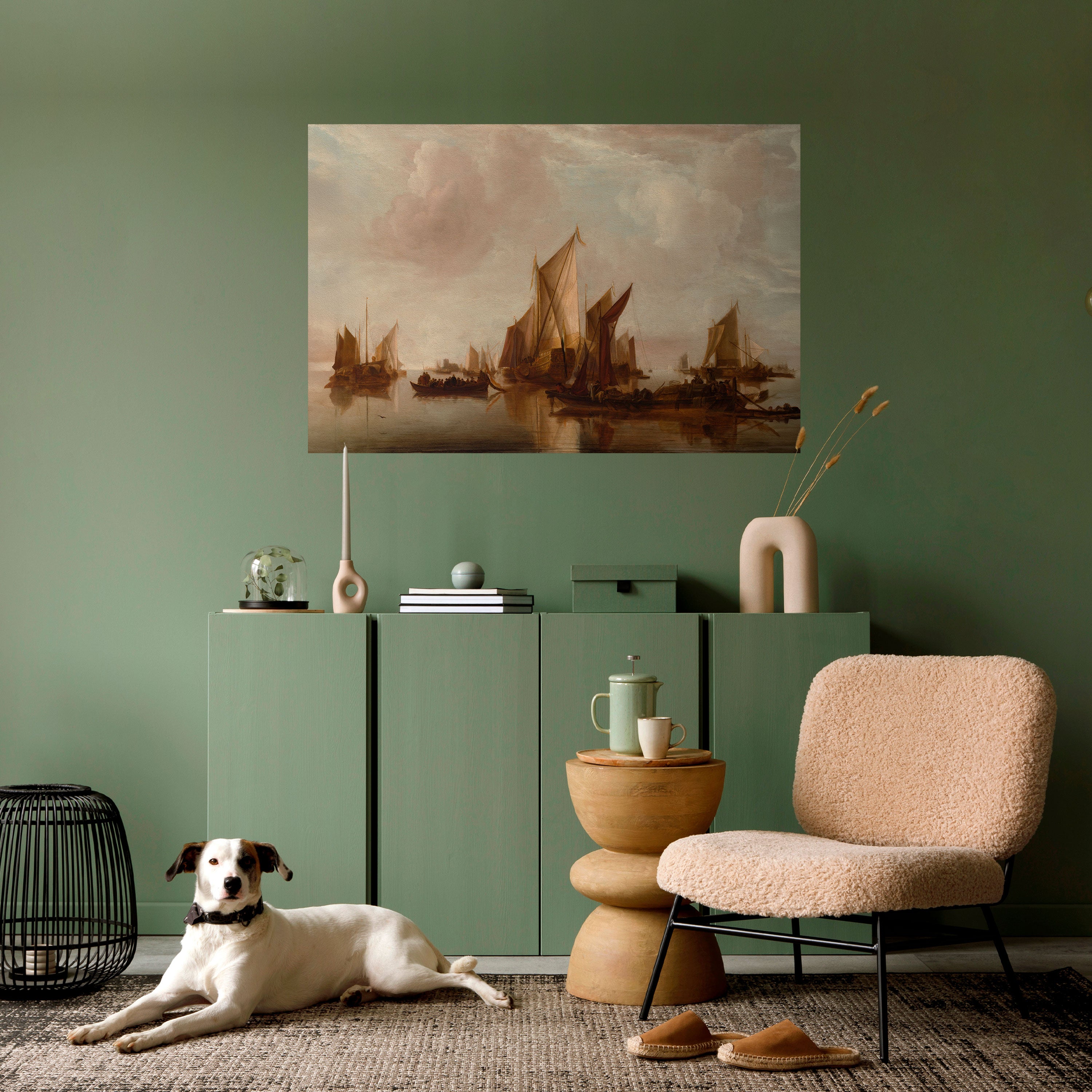 Póster horizontal autoadhesivo "Navega en serenidad"