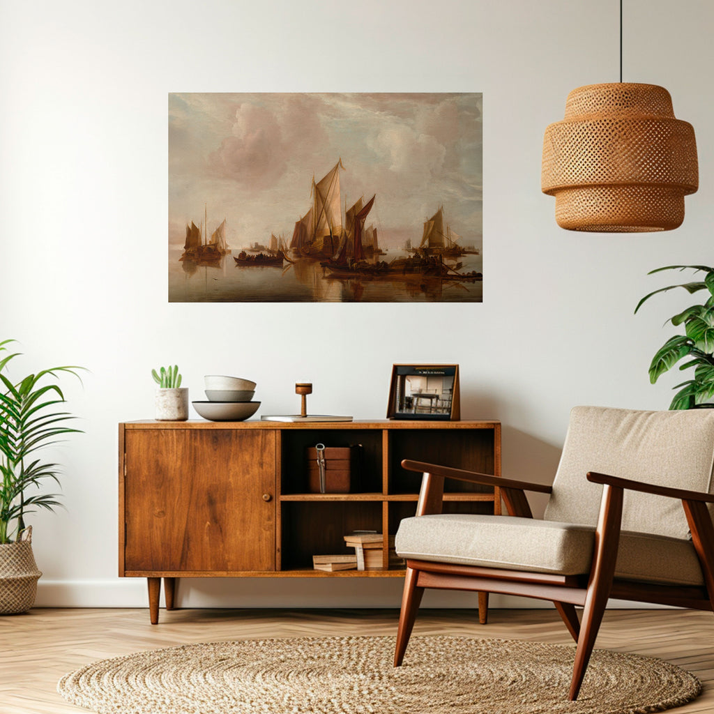 Póster horizontal autoadhesivo "Navega en serenidad"