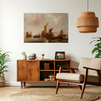 SAILS IN SERENITY Peel and Stick Horizontal Poster