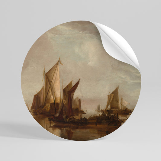 SAILS IN SERENITY Vinilo adhesivo redondo
