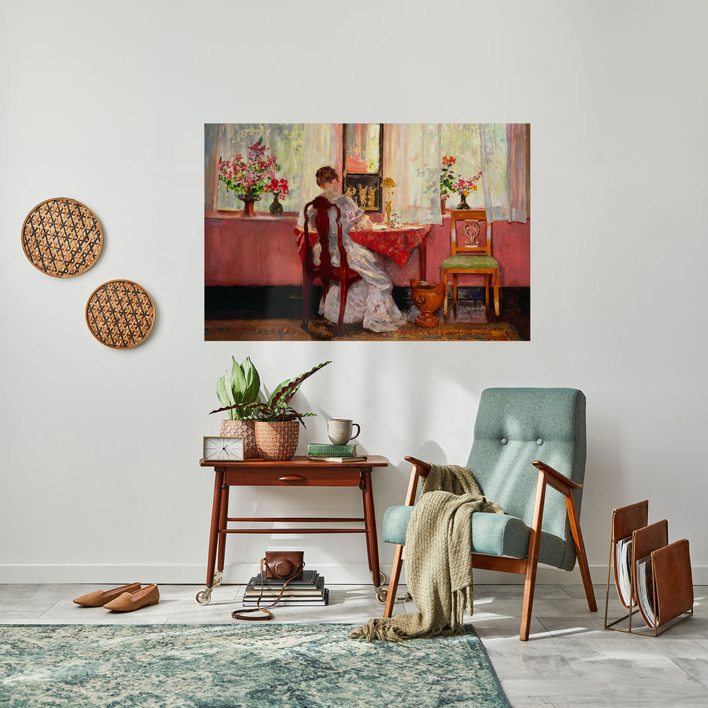 Susurros de un día apacible Póster horizontal autoadhesivo