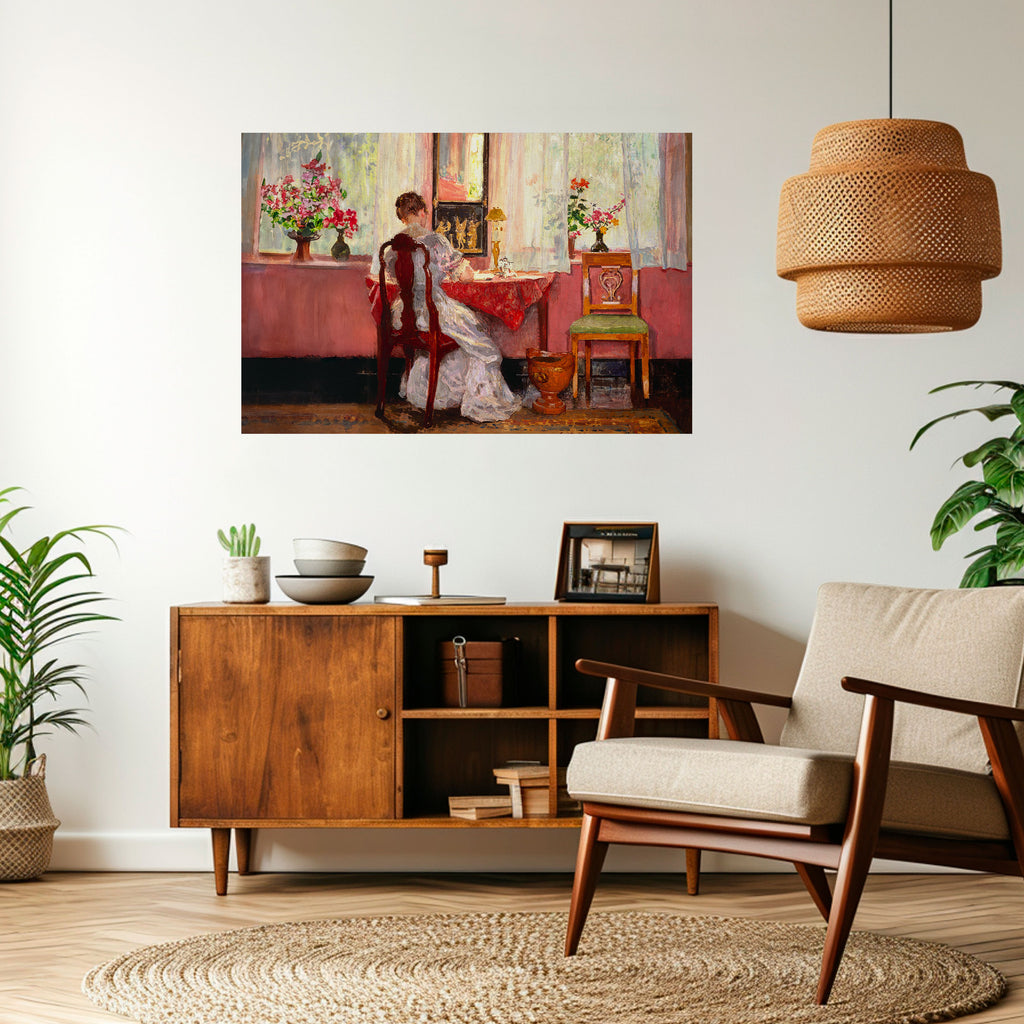 Susurros de un día apacible Póster horizontal autoadhesivo