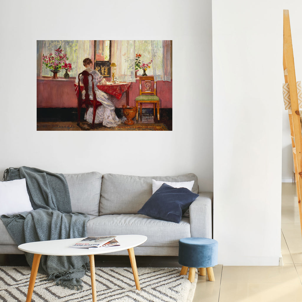 Susurros de un día apacible Póster horizontal autoadhesivo