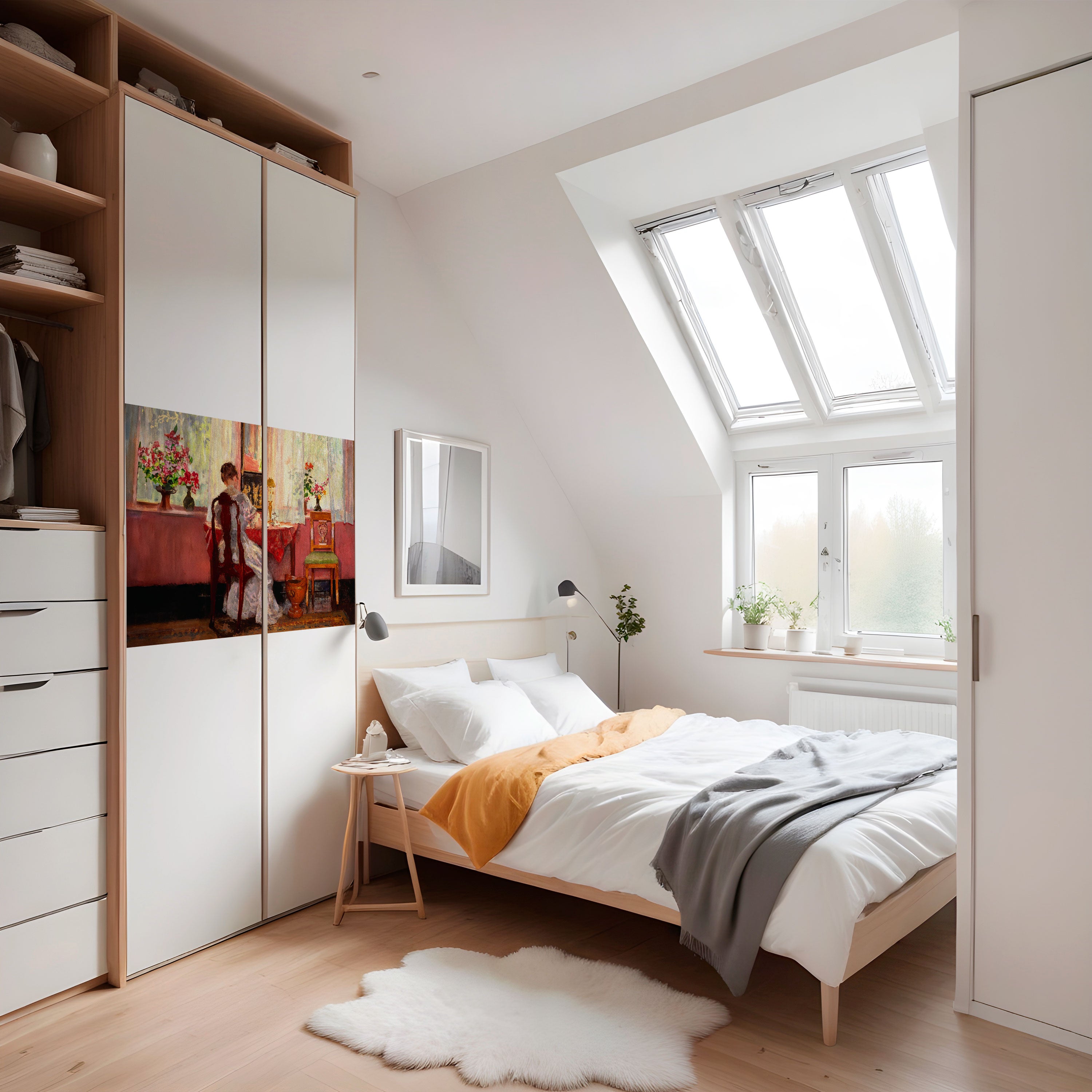 Susurros de un día apacible Póster horizontal autoadhesivo