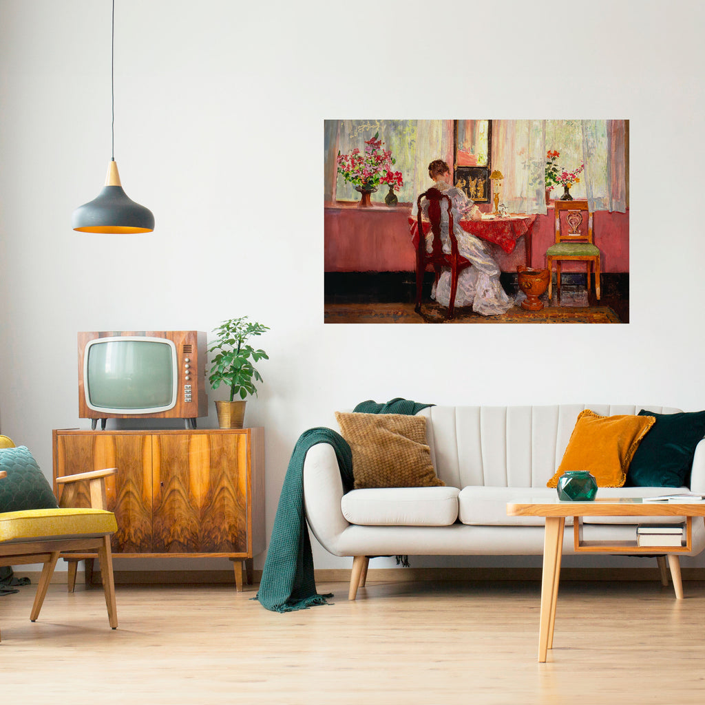 Susurros de un día apacible Póster horizontal autoadhesivo