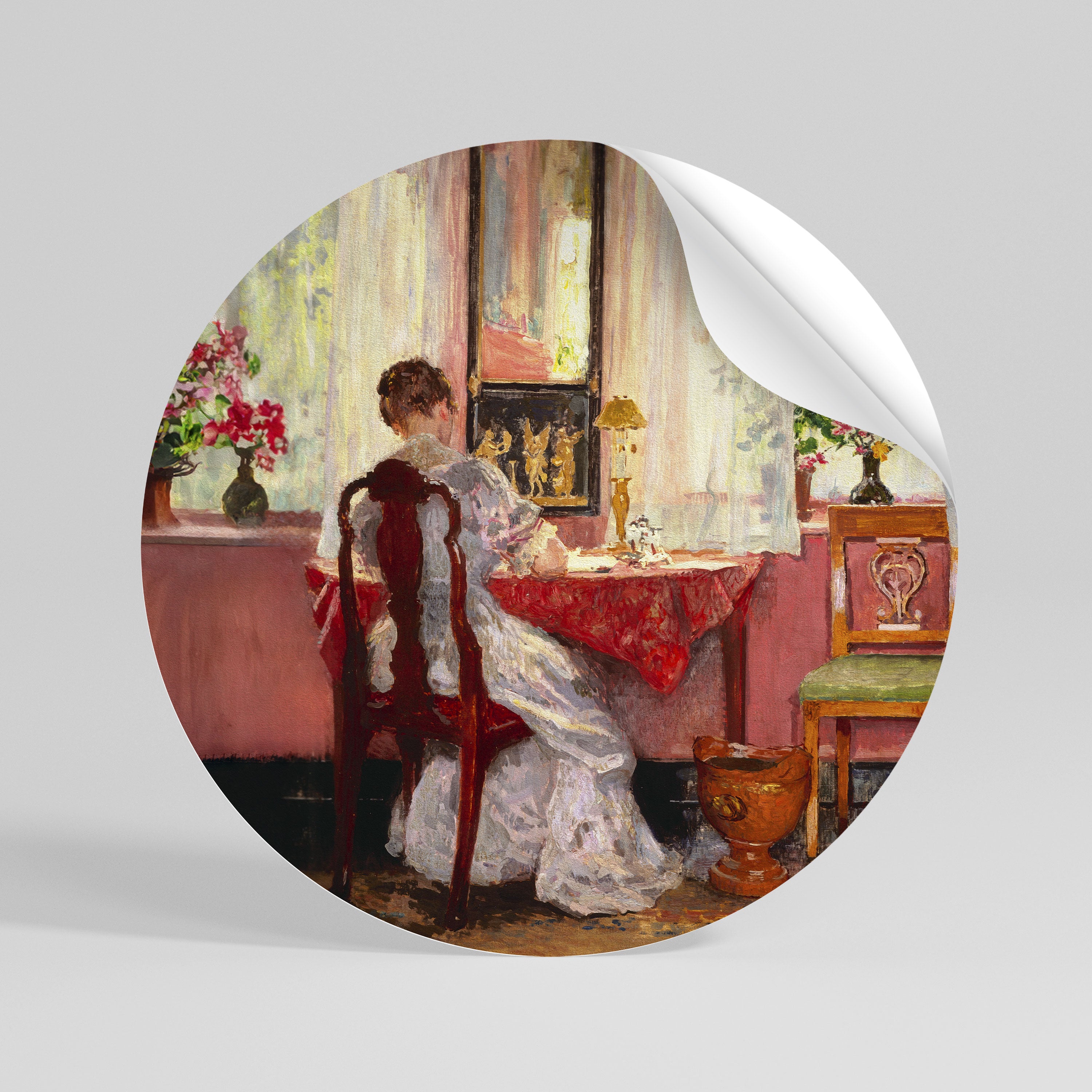 WHISPERS OF A GENTLE DAY Vinilo adhesivo redondo