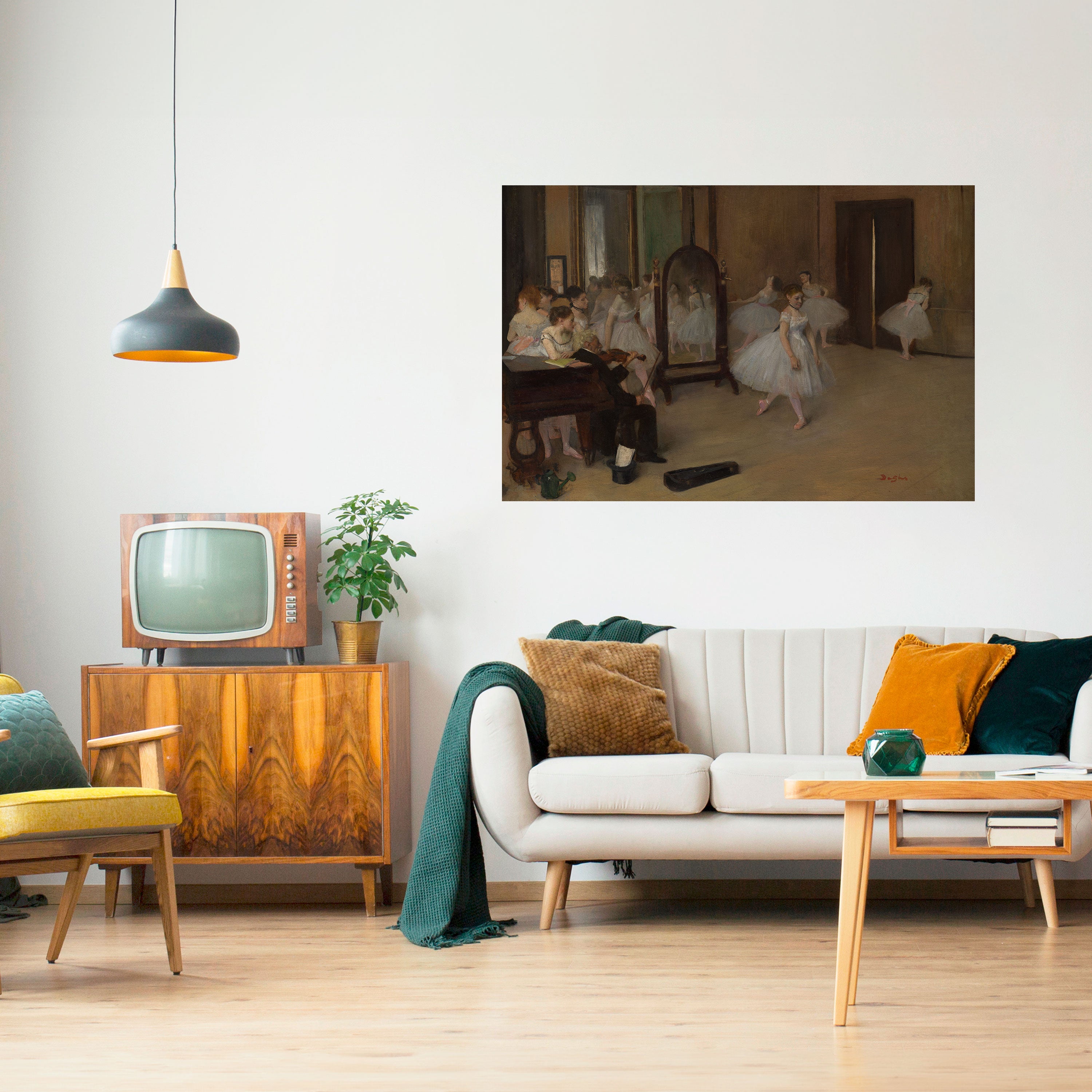 ESPÍRITUS EN TUTÚS Póster horizontal autoadhesivo