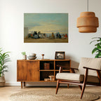 CHARMING COASTAL MOMENTS Peel and Stick Horizontal Poster