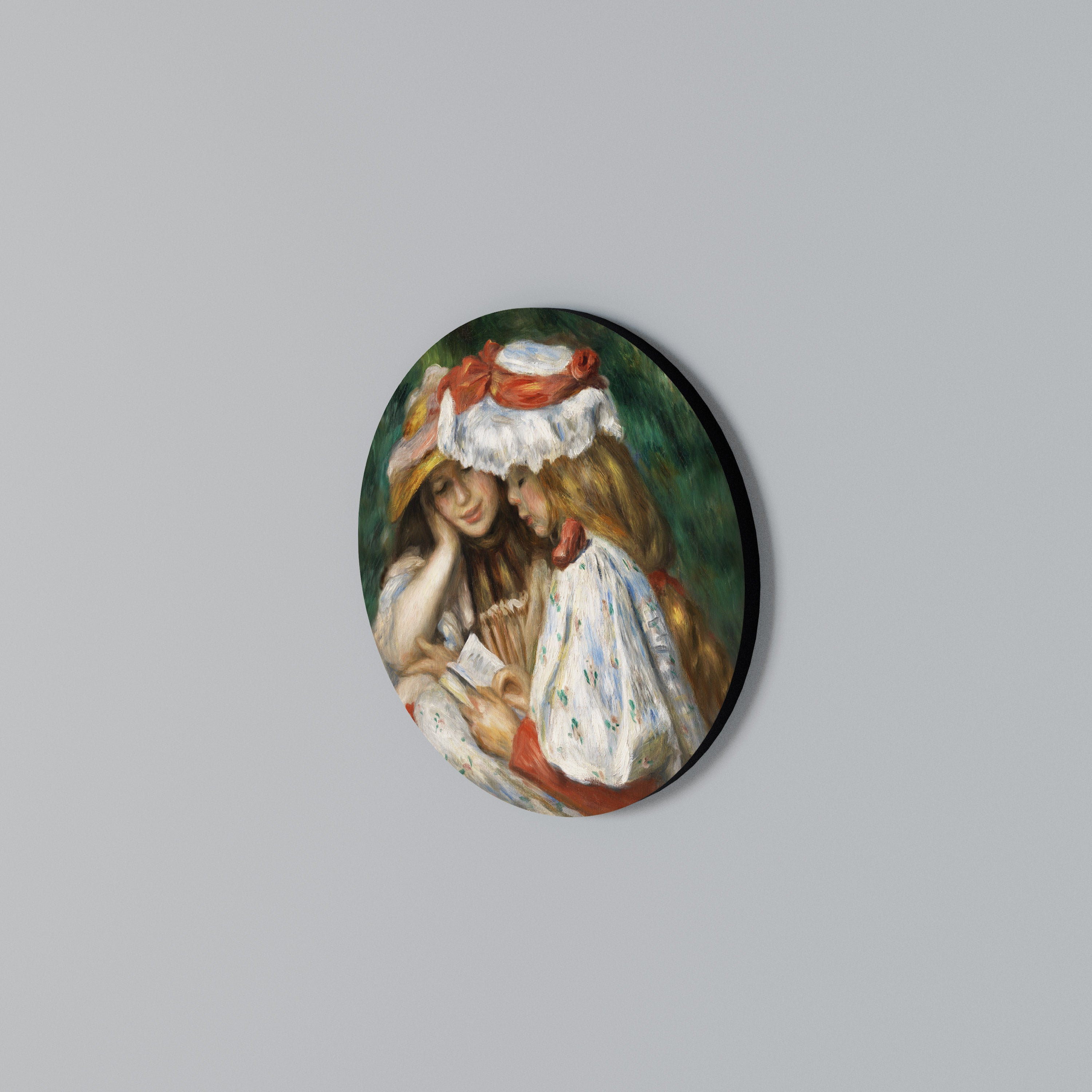 MUSE OF YOUTHFUL DREAMS Arte de pared redondo