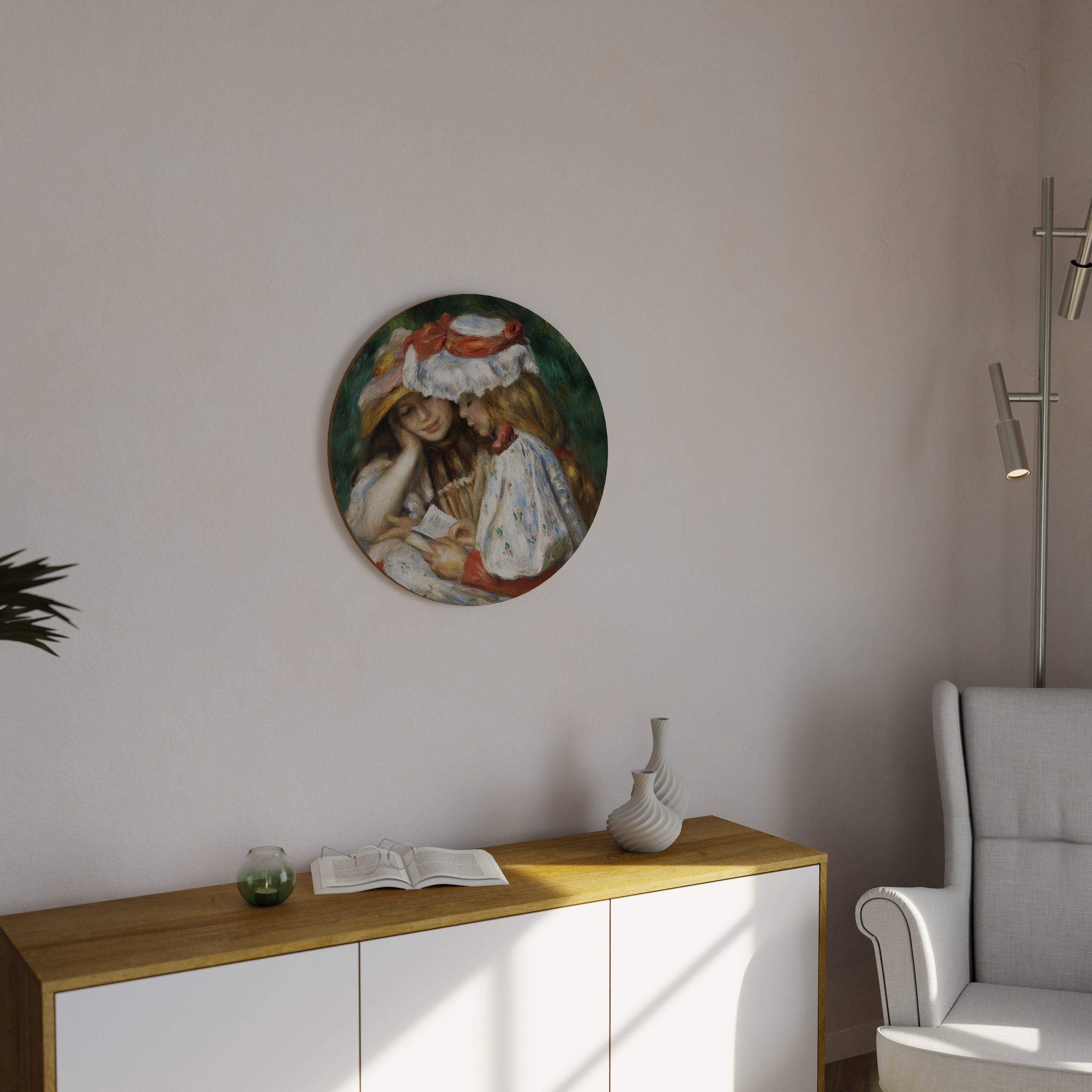 MUSE OF YOUTHFUL DREAMS Round Wall Art