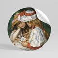 MUSE OF YOUTHFUL DREAMS Peel and Stick Round Sticker