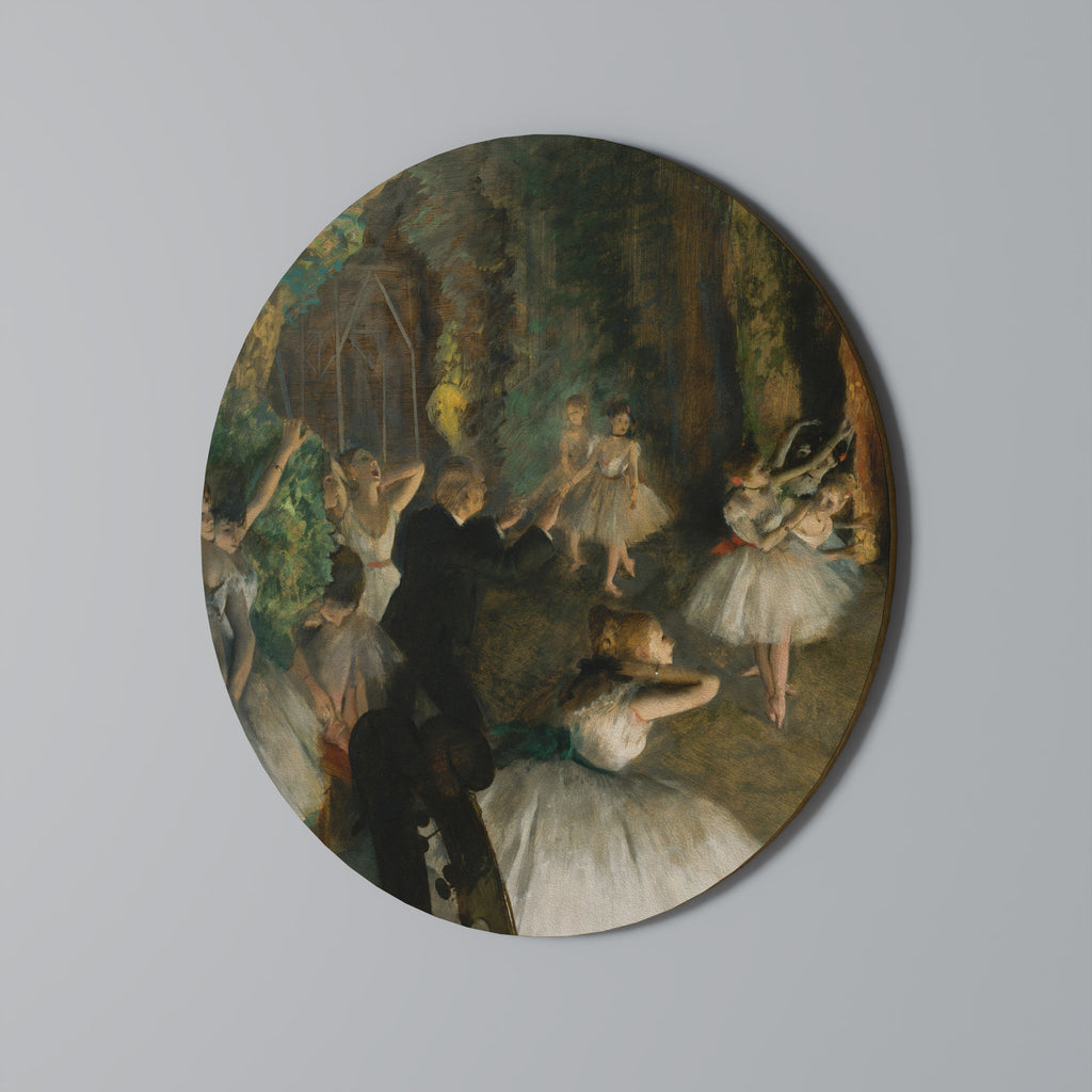MYSTICAL BALLET REHEARSAL Round Wall Art