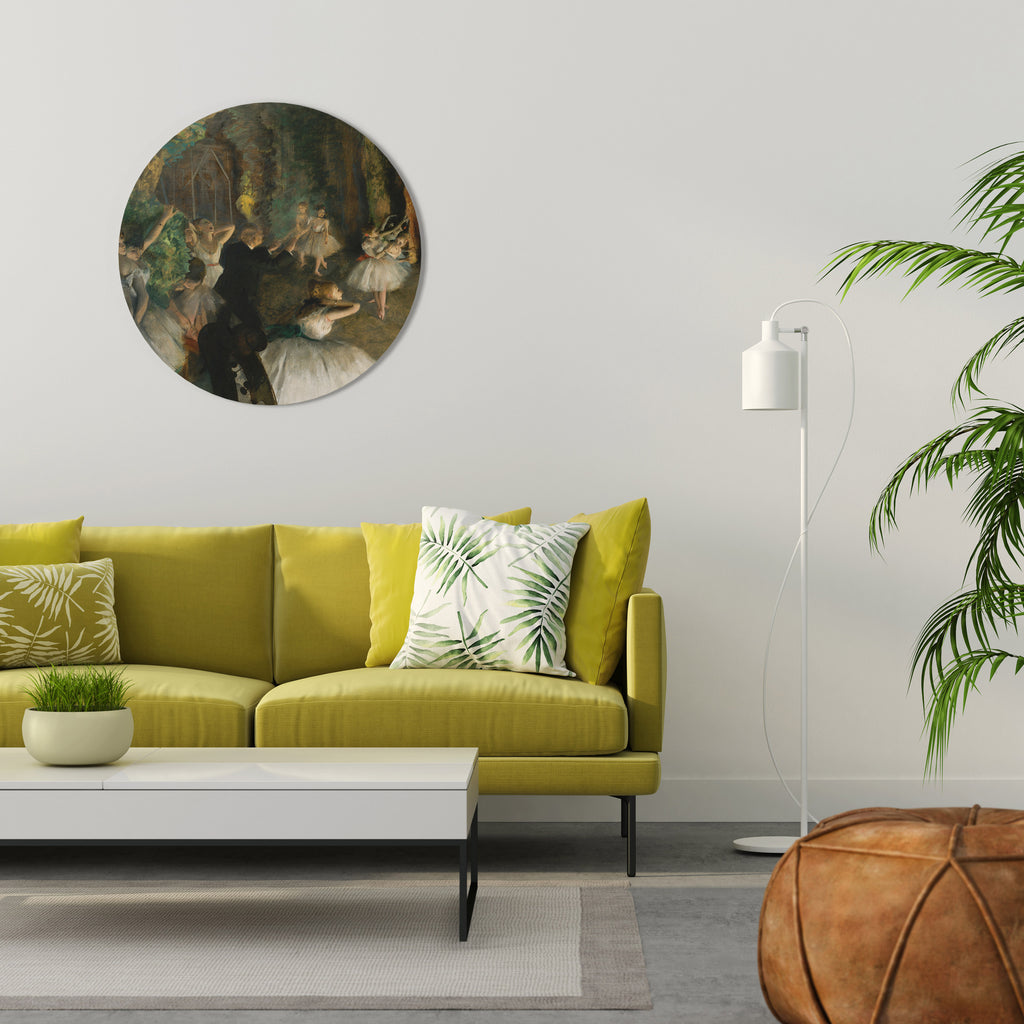 MYSTICAL BALLET REHEARSAL Round Wall Art