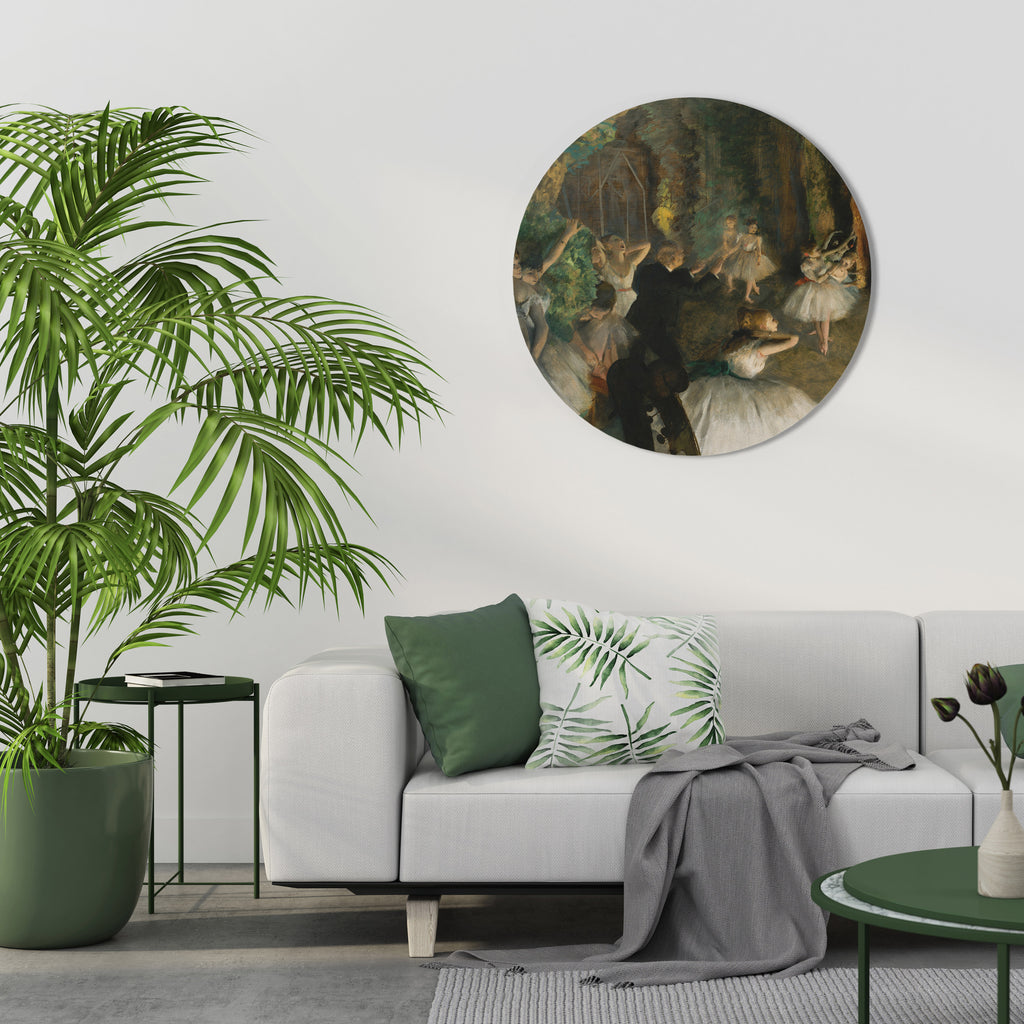 MYSTICAL BALLET REHEARSAL Round Wall Art
