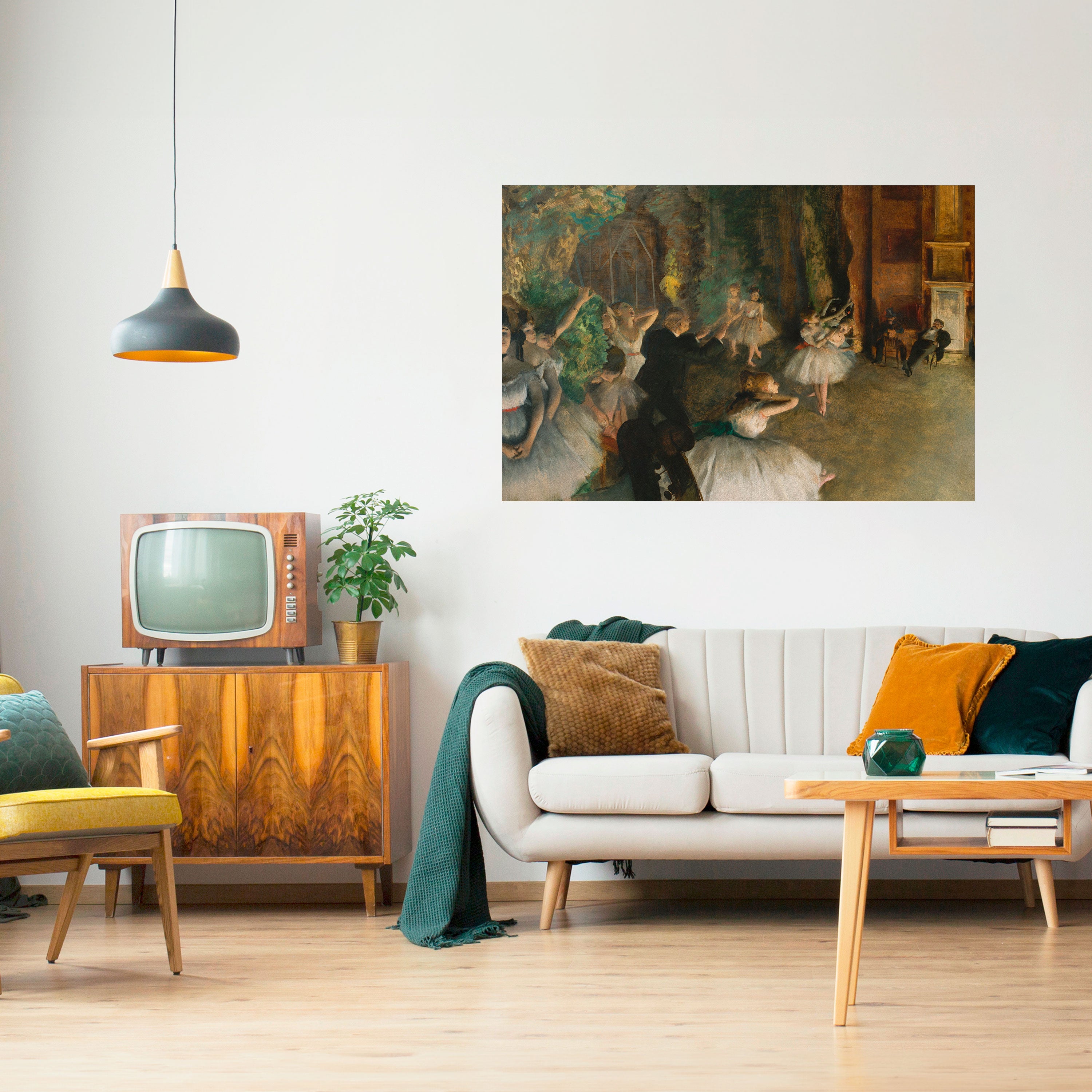 Póster horizontal autoadhesivo ENSAYO DE BALLET MÍSTICO