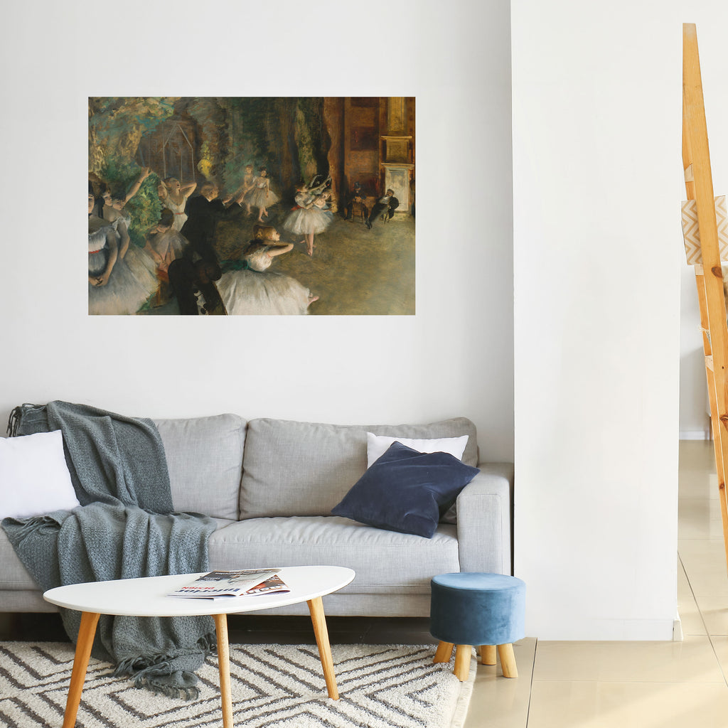 Póster horizontal autoadhesivo ENSAYO DE BALLET MÍSTICO