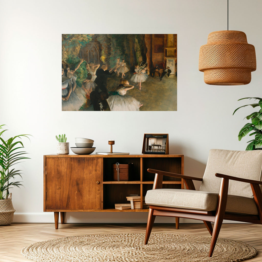 Póster horizontal autoadhesivo ENSAYO DE BALLET MÍSTICO