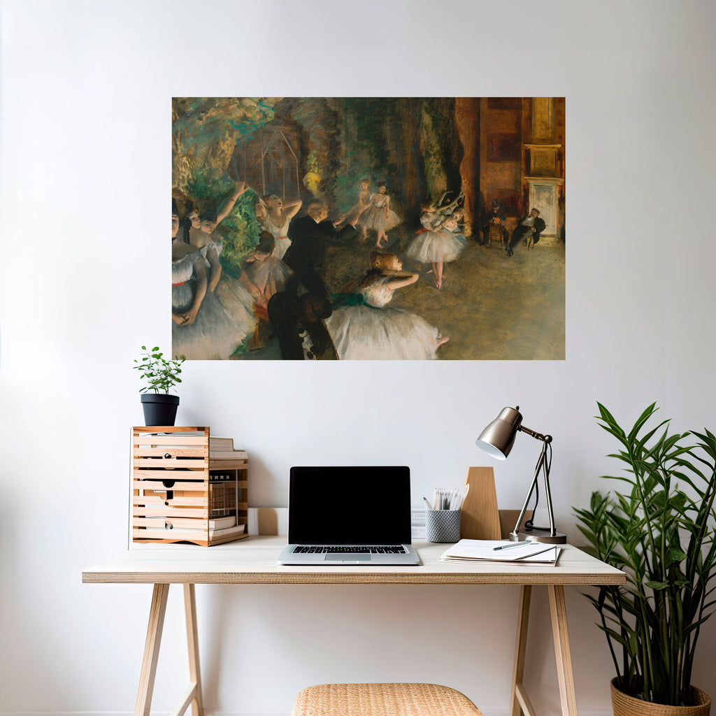 Póster horizontal autoadhesivo ENSAYO DE BALLET MÍSTICO