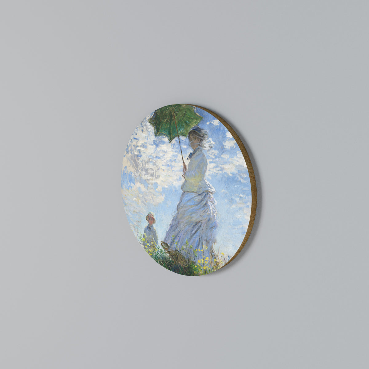 WHISPERS OF SPRING Arte de pared redondo