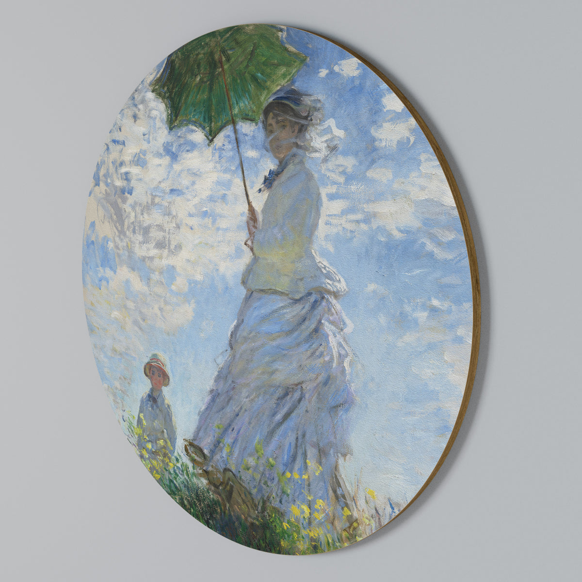 WHISPERS OF SPRING Arte de pared redondo