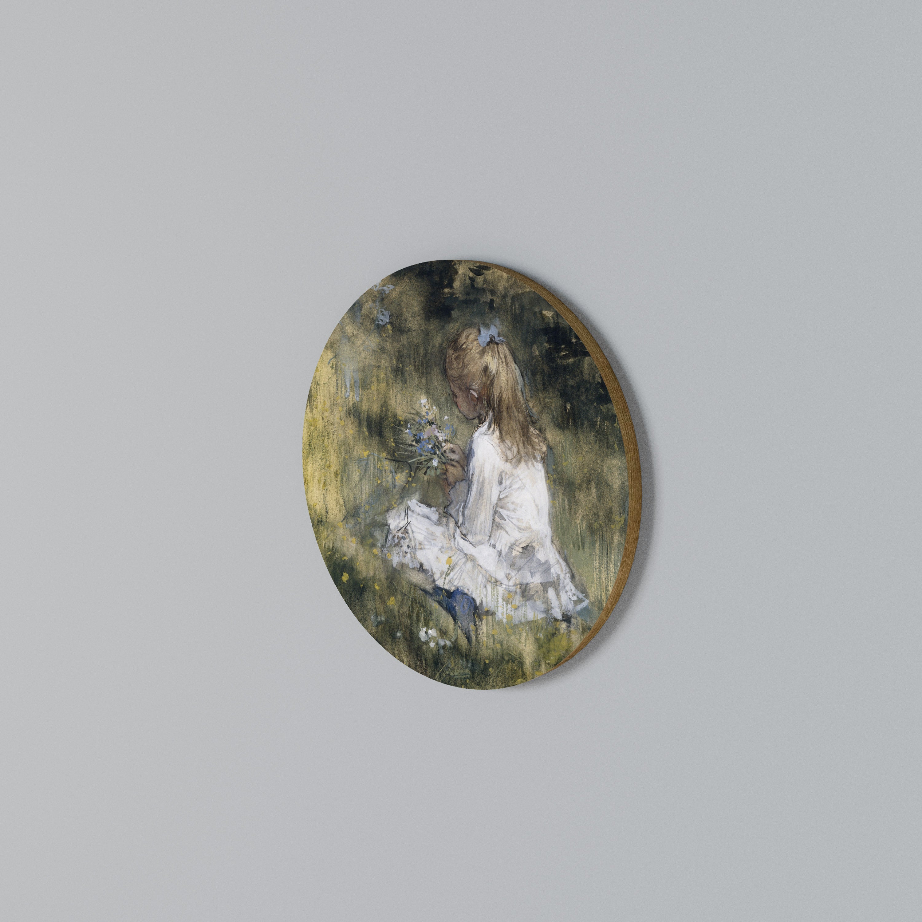 GATHERING SERENITY Arte de pared redondo