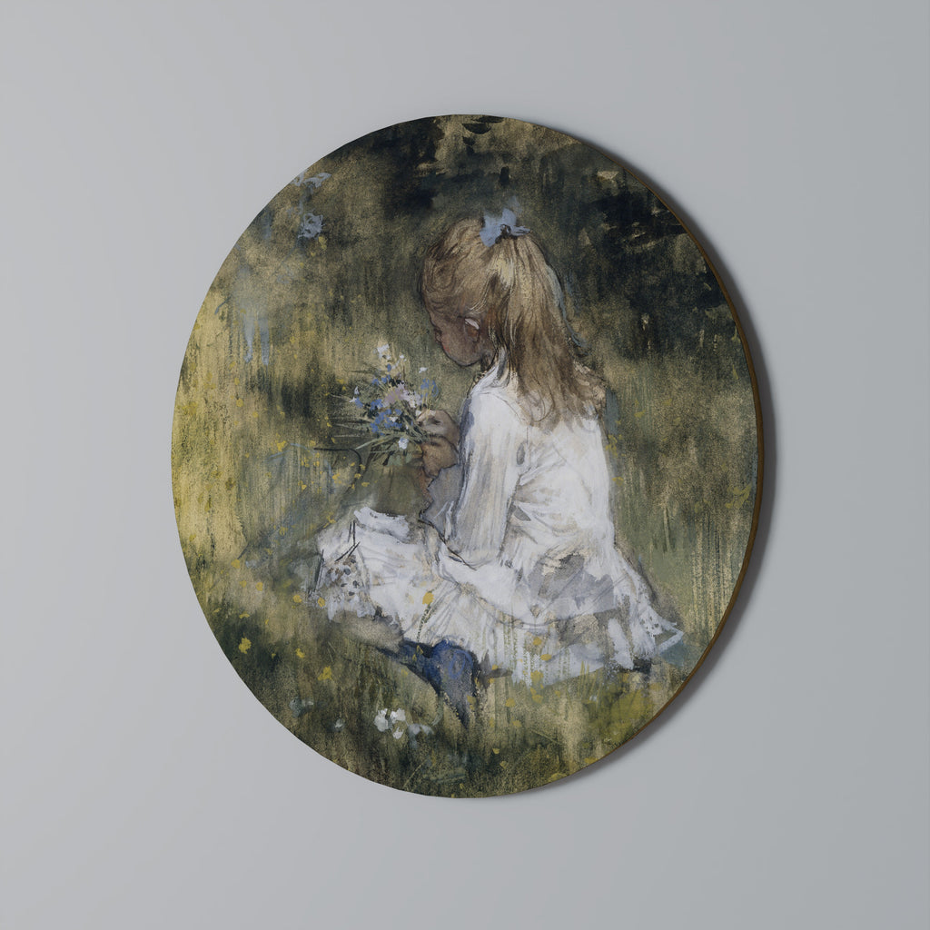 GATHERING SERENITY Round Wall Art