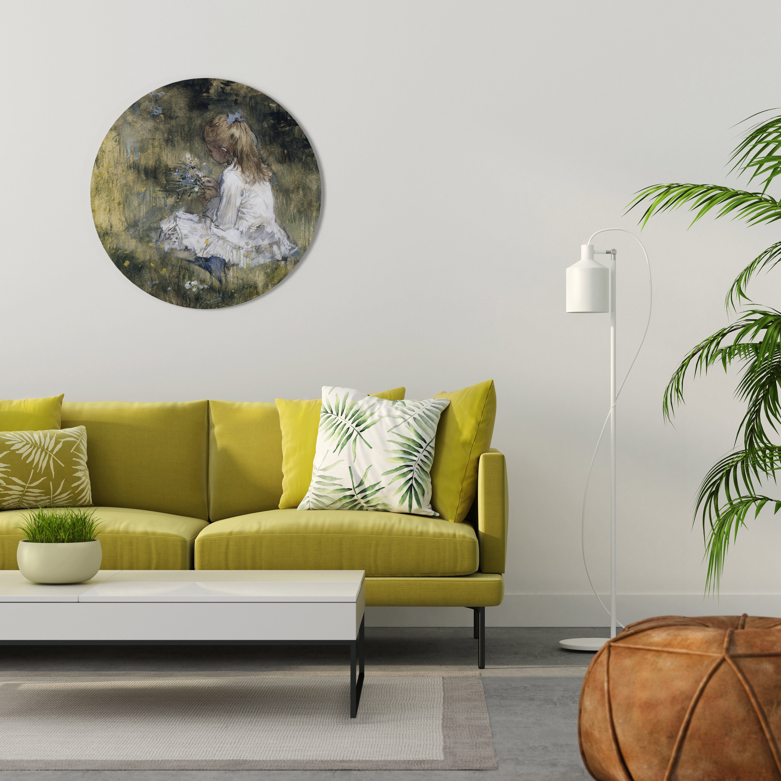 GATHERING SERENITY Round Wall Art