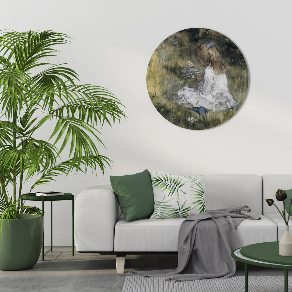 GATHERING SERENITY Round Wall Art